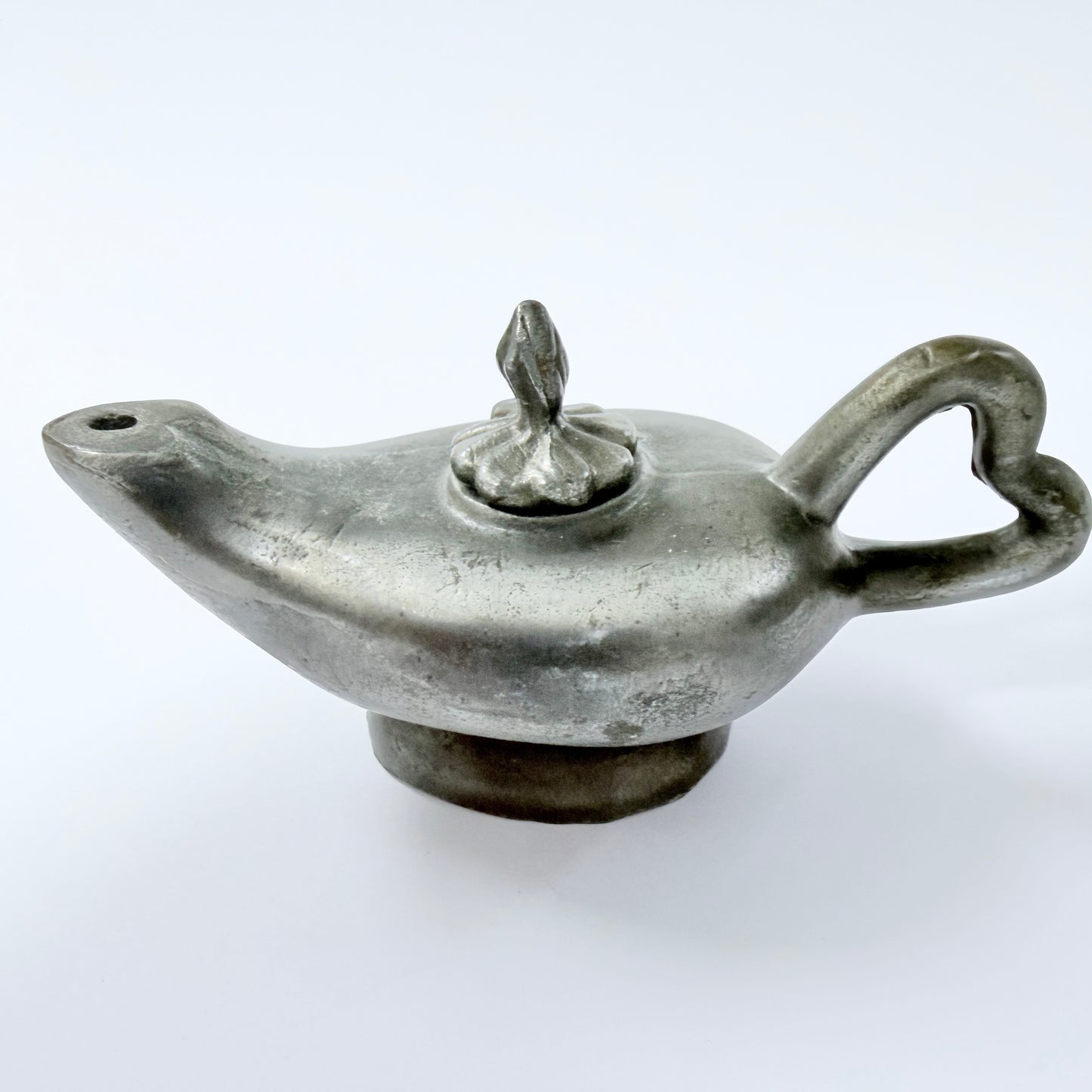Vintage / Antique Small Cast Iron Oil Lamp