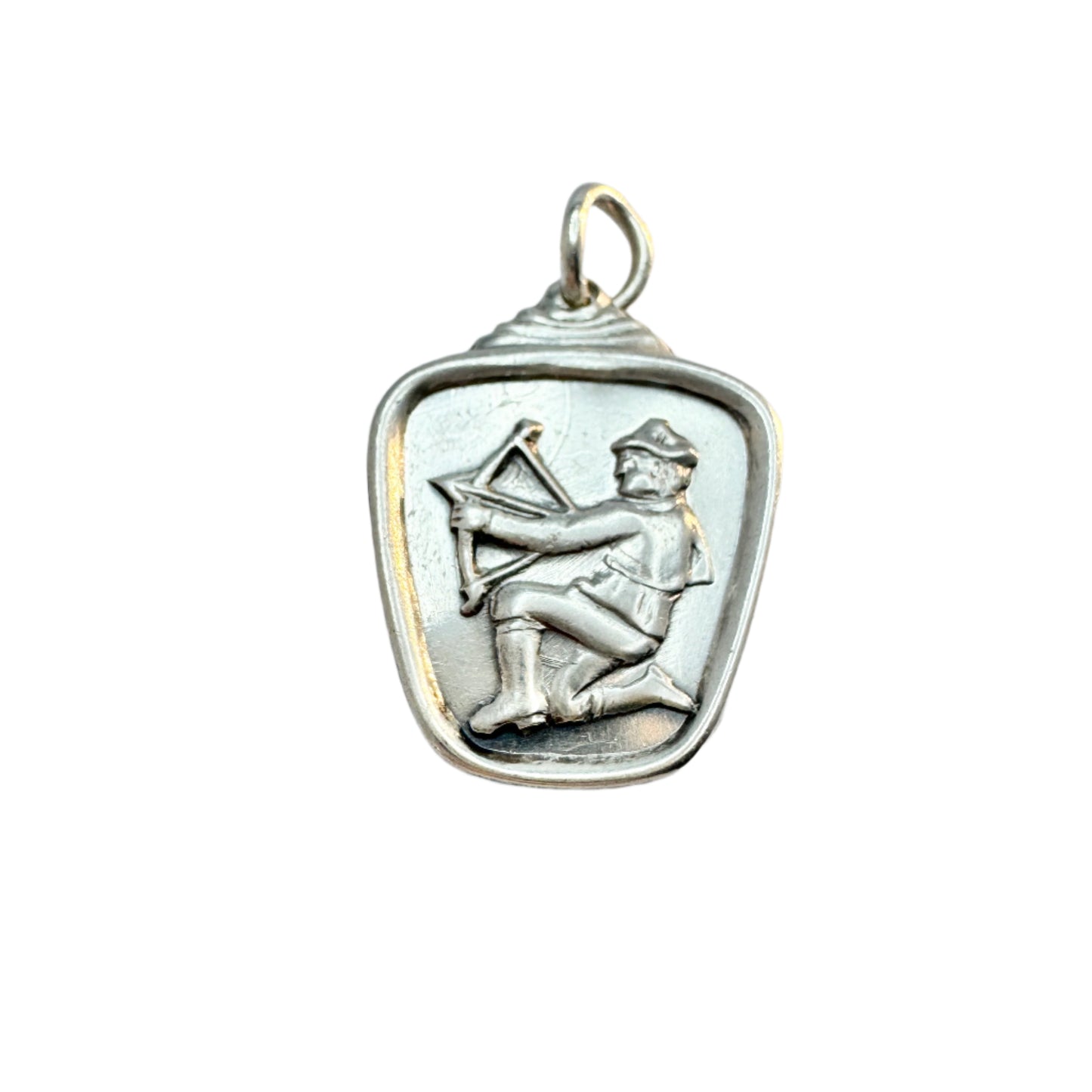 Alton, Sweden year 1960. Vintage Silver Zodiac Sagittarius Charm Pendant.