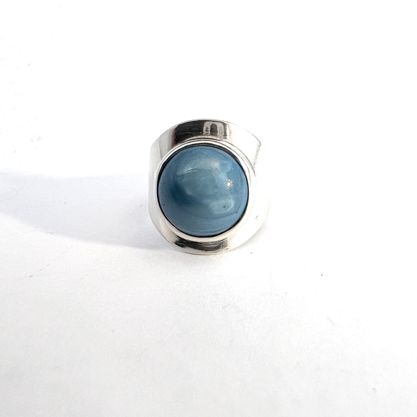 Gunnar Asp, Sweden 1969. Sterling Silver Bergslagen-stone Ring.