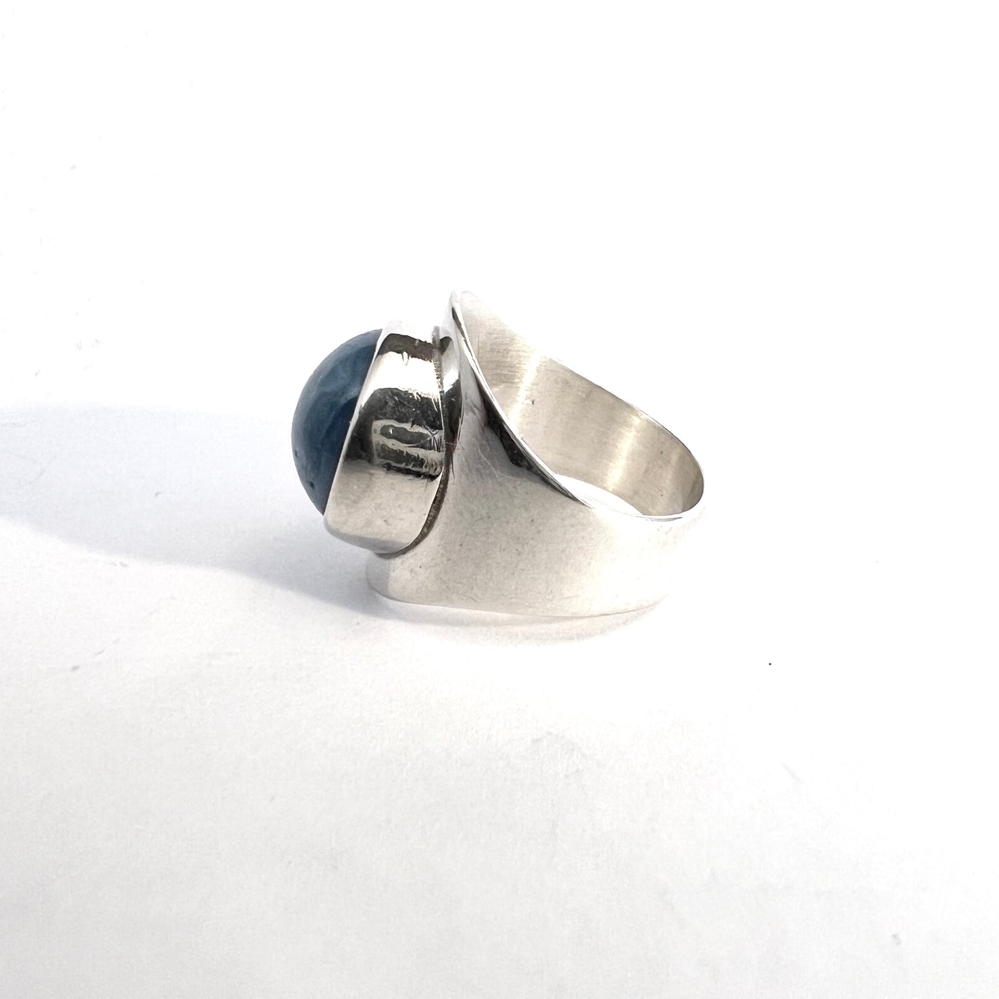 Gunnar Asp, Sweden 1969. Sterling Silver Bergslagen-stone Ring.