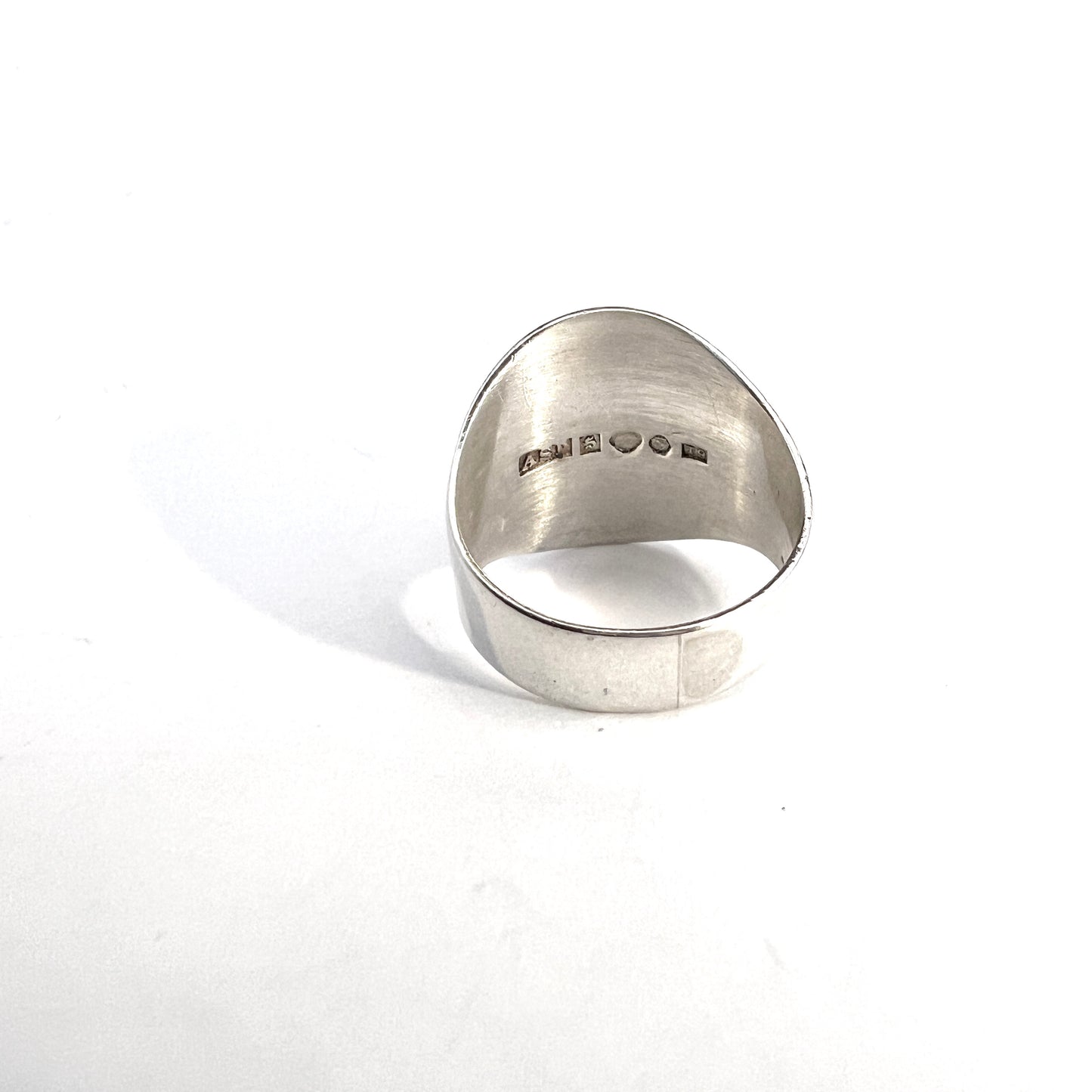 Gunnar Asp, Sweden 1969. Sterling Silver Bergslagen-stone Ring.