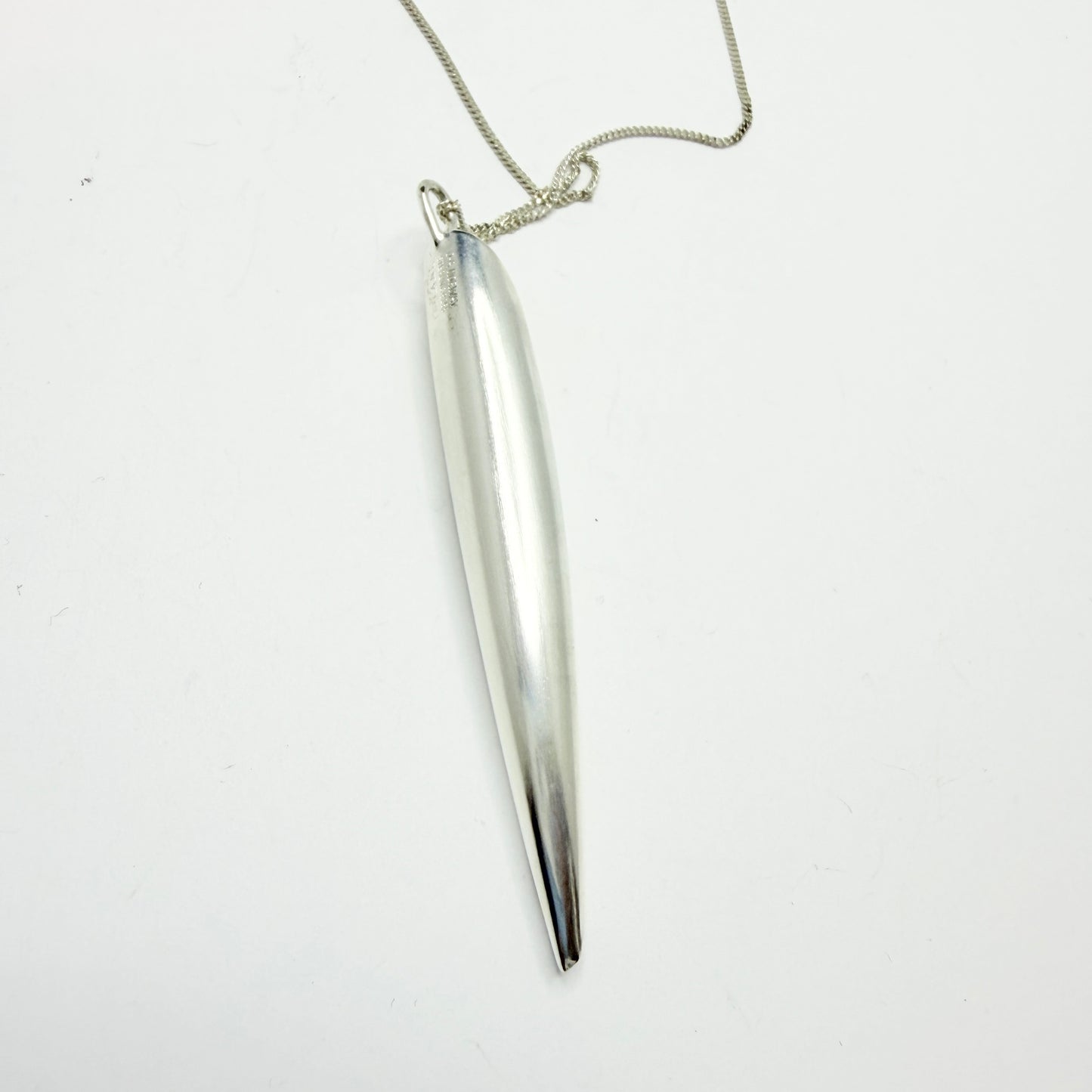 Ingjerd Hanevold for David-Andersen, Norway. Vintage Sterling Silver Pendant + Chain.