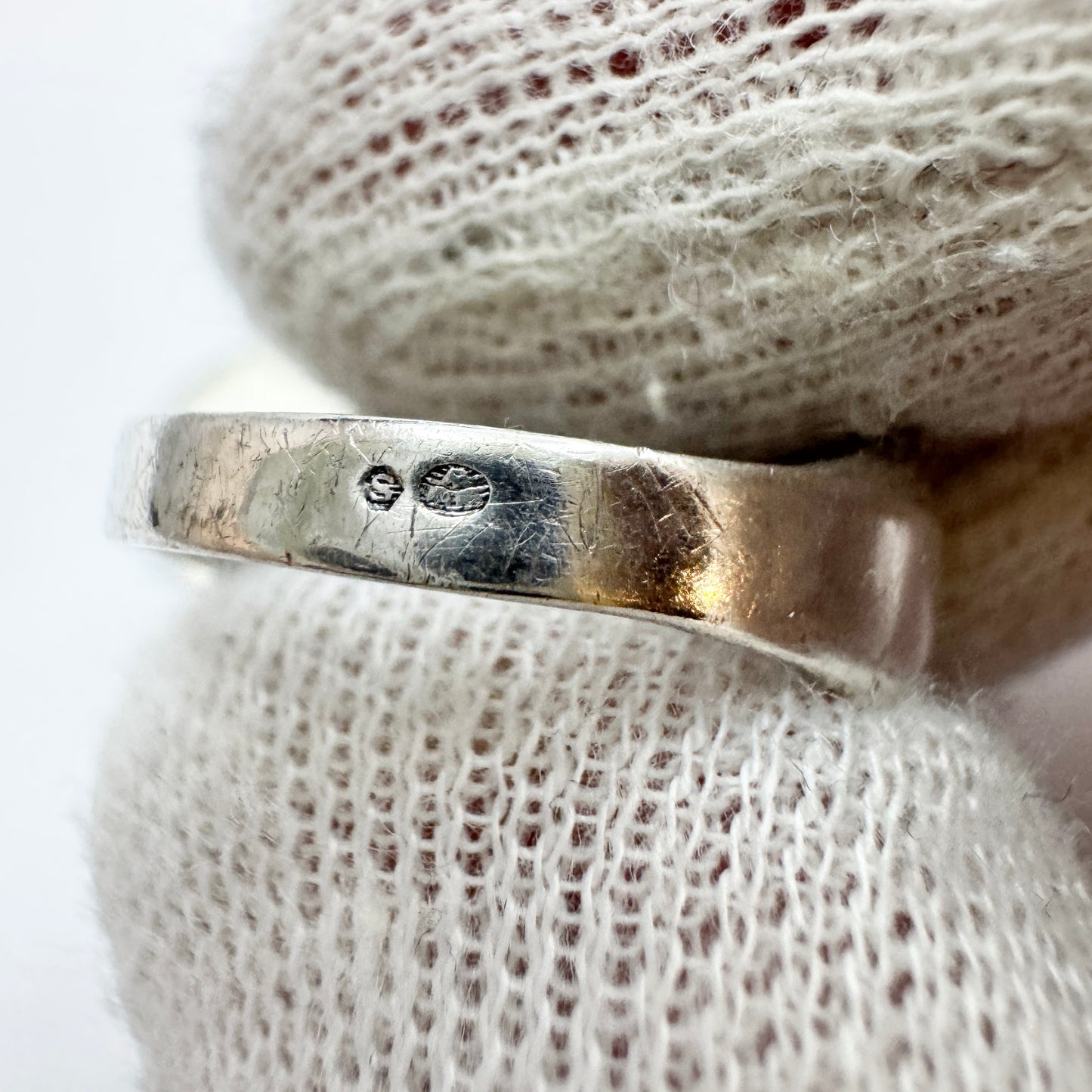 Vintage ca 1960. Sterling Silver Zodiac Pisces Signet Ring + Pendant.