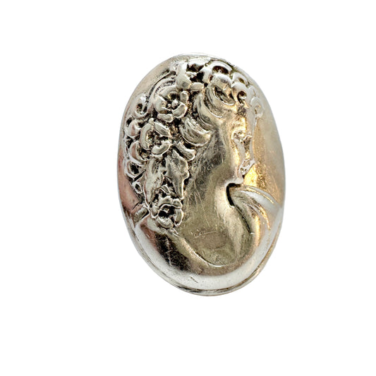 Kaplan, Sweden 1967. Bold Vintage Sterling Silver Ring.