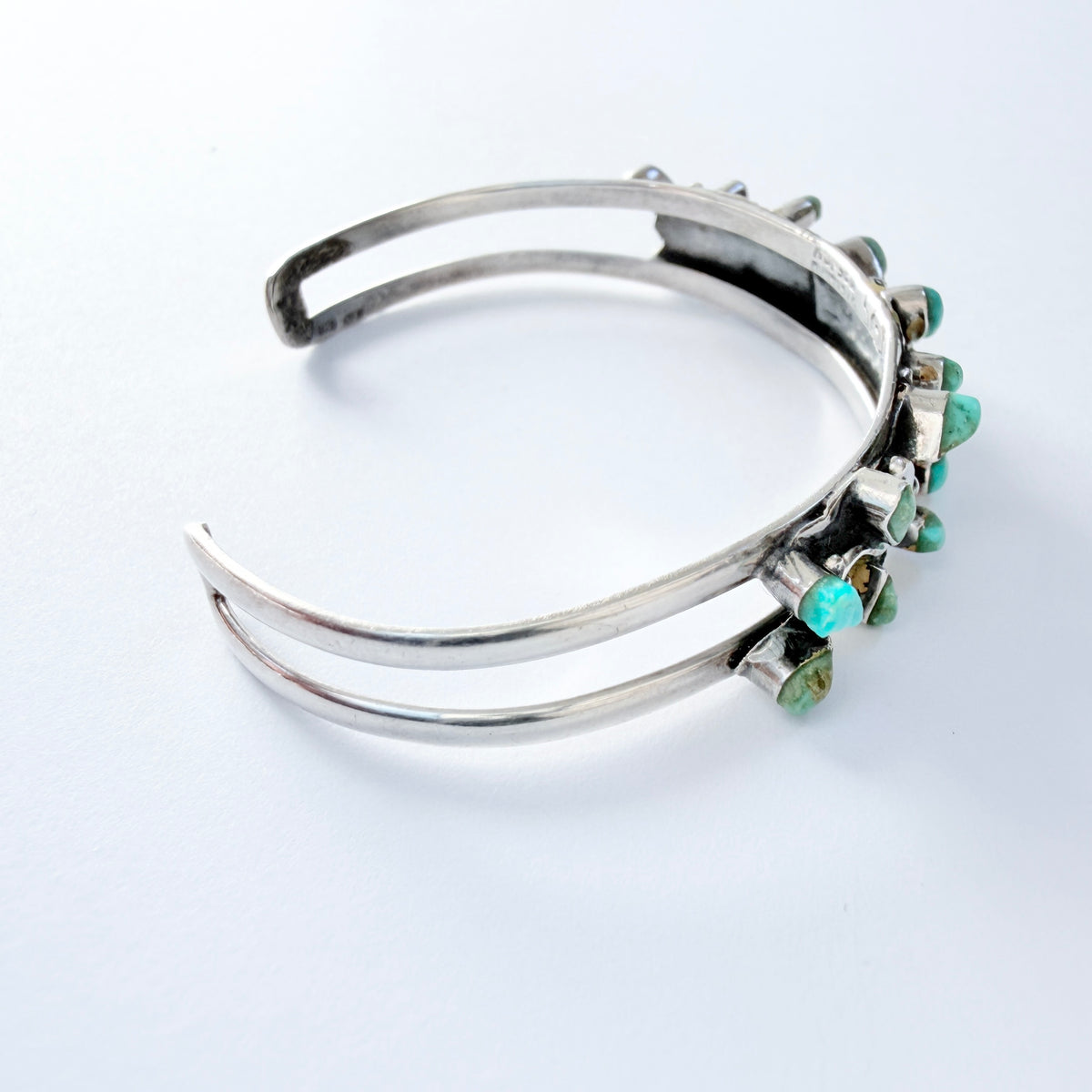 Mexico. Vintage Sterling Silver Turquoise Bracelet.
