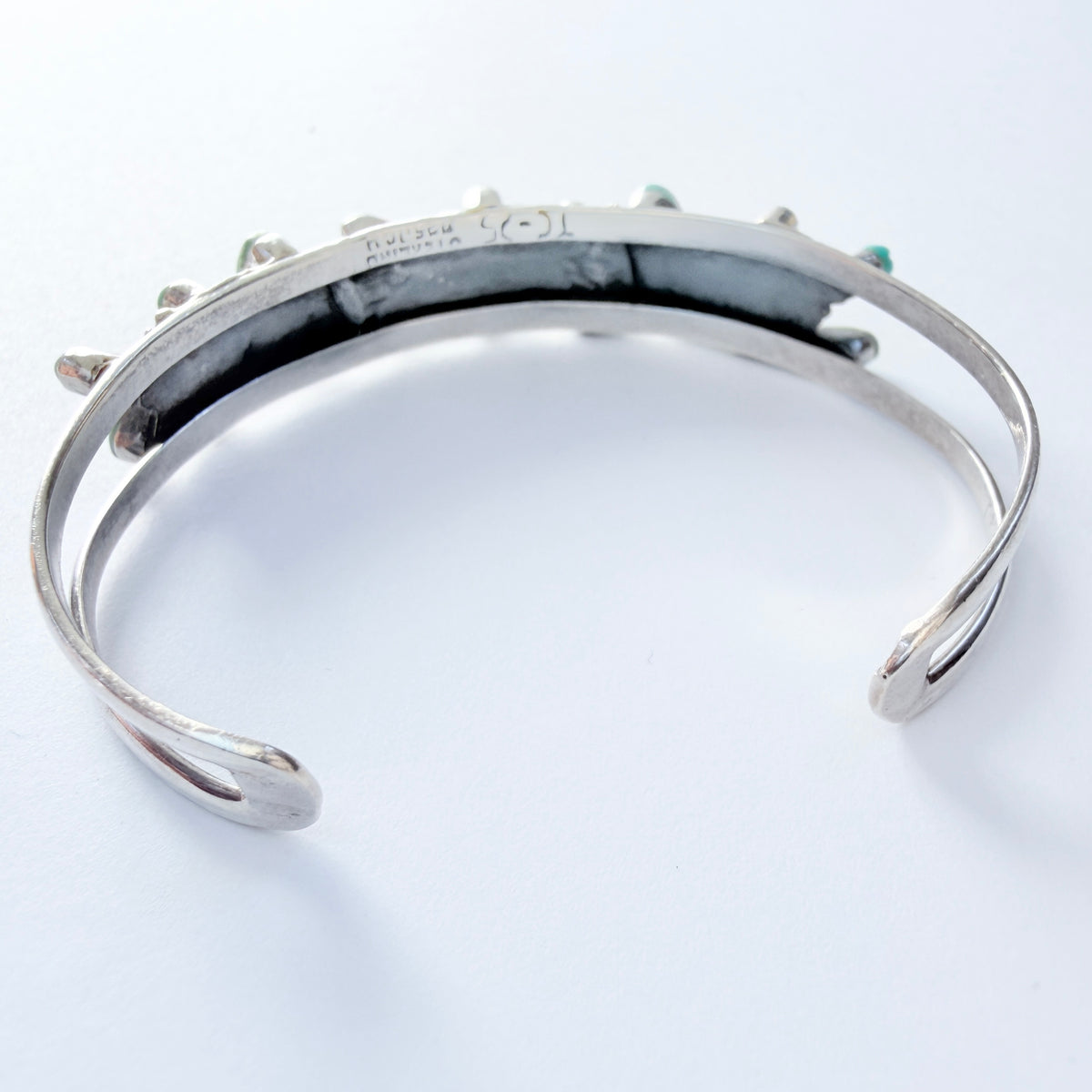 Mexico. Vintage Sterling Silver Turquoise Bracelet.
