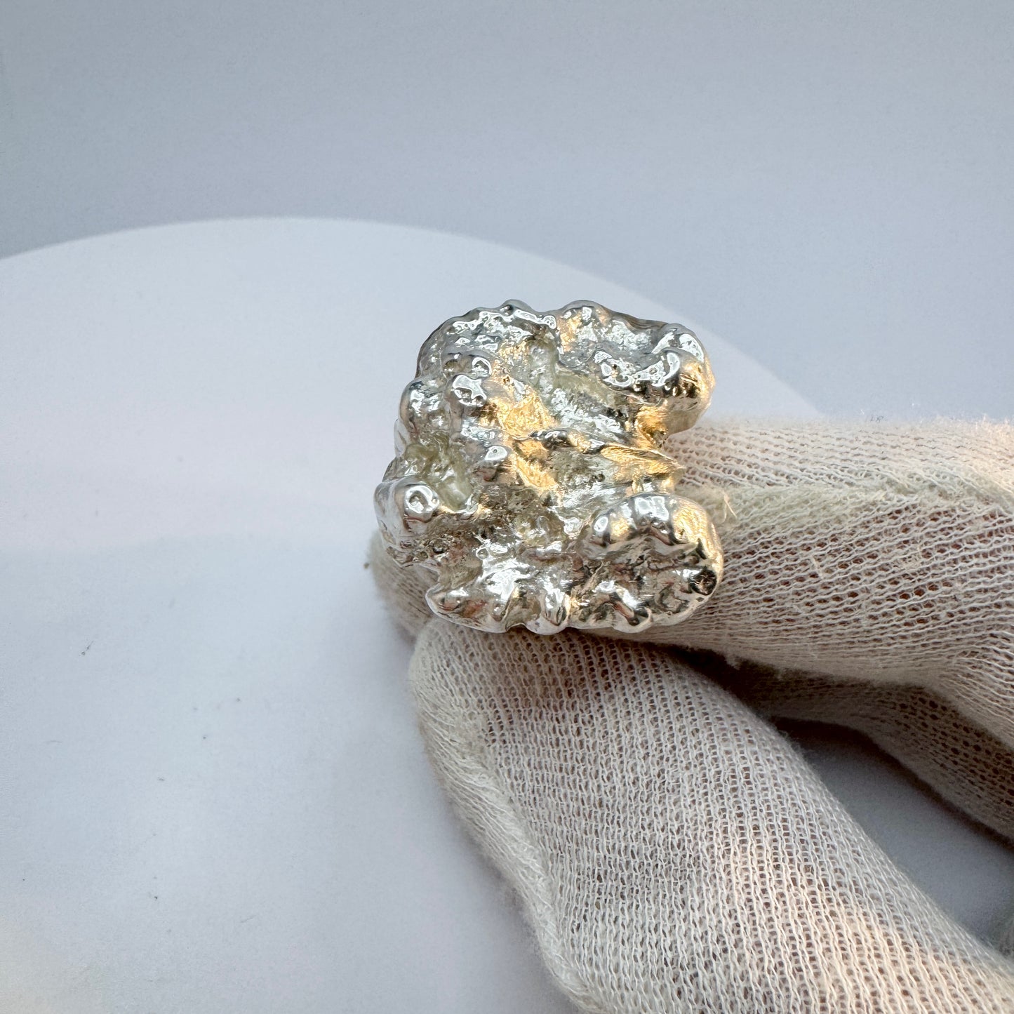 Sweden 1978. Chunky Vintage Sterling Silver Ring.