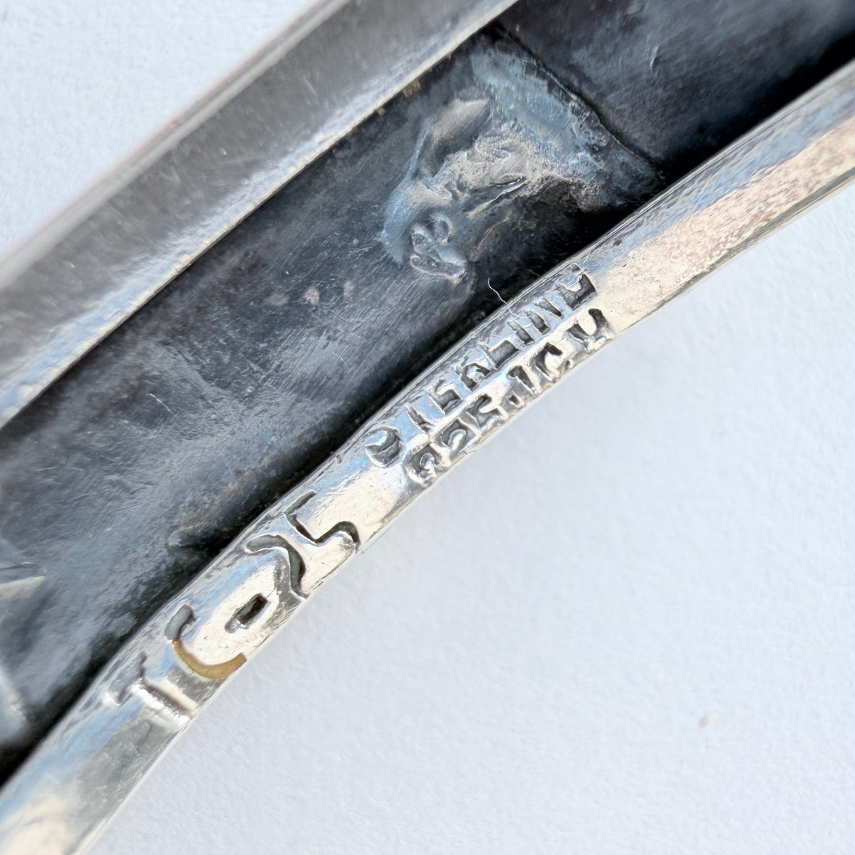 Mexico. Vintage Sterling Silver Turquoise Bracelet.