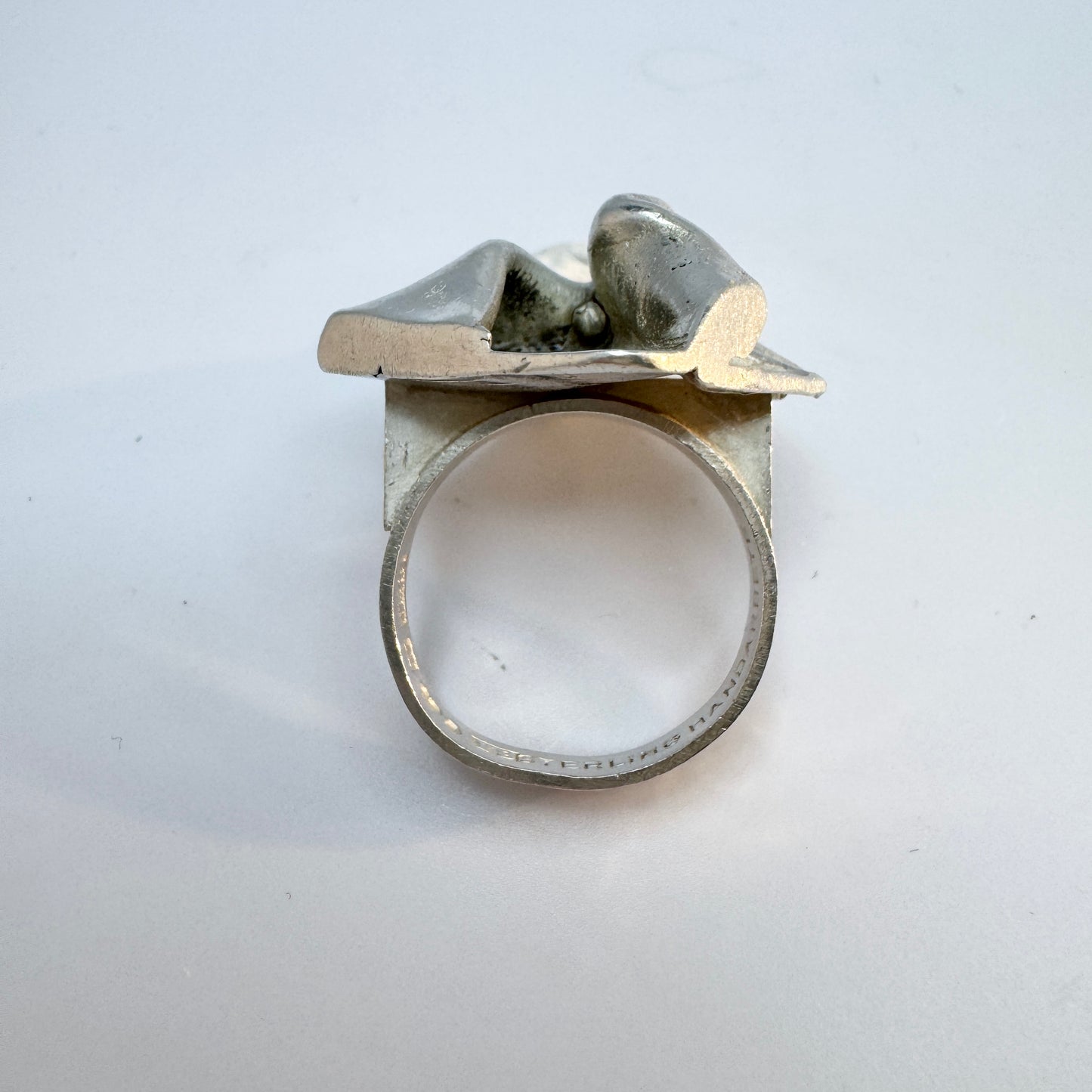 Pernlos, Sweden 1973. Vintage Sterling Silver Ring.