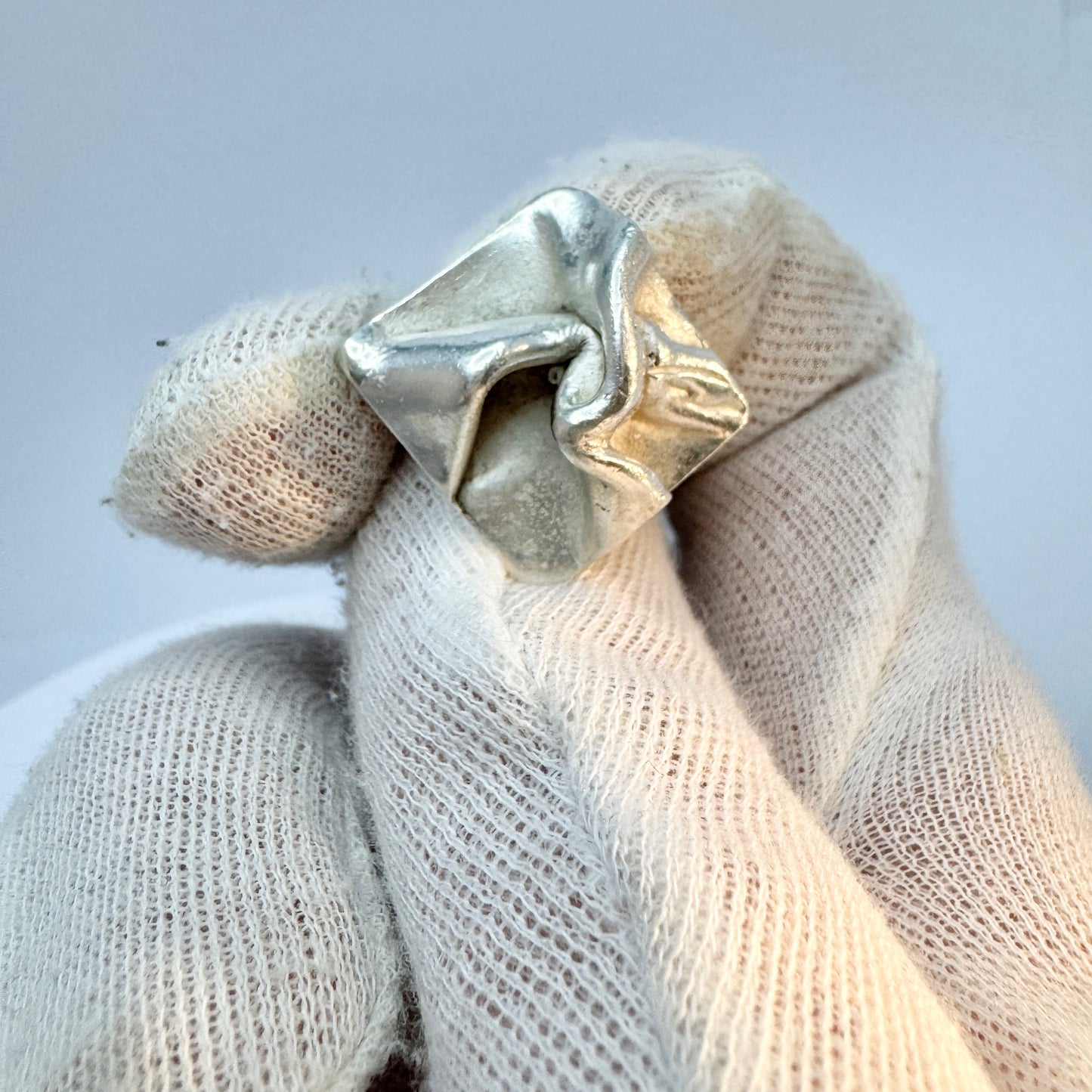 Pernlos, Sweden 1973. Vintage Sterling Silver Ring.