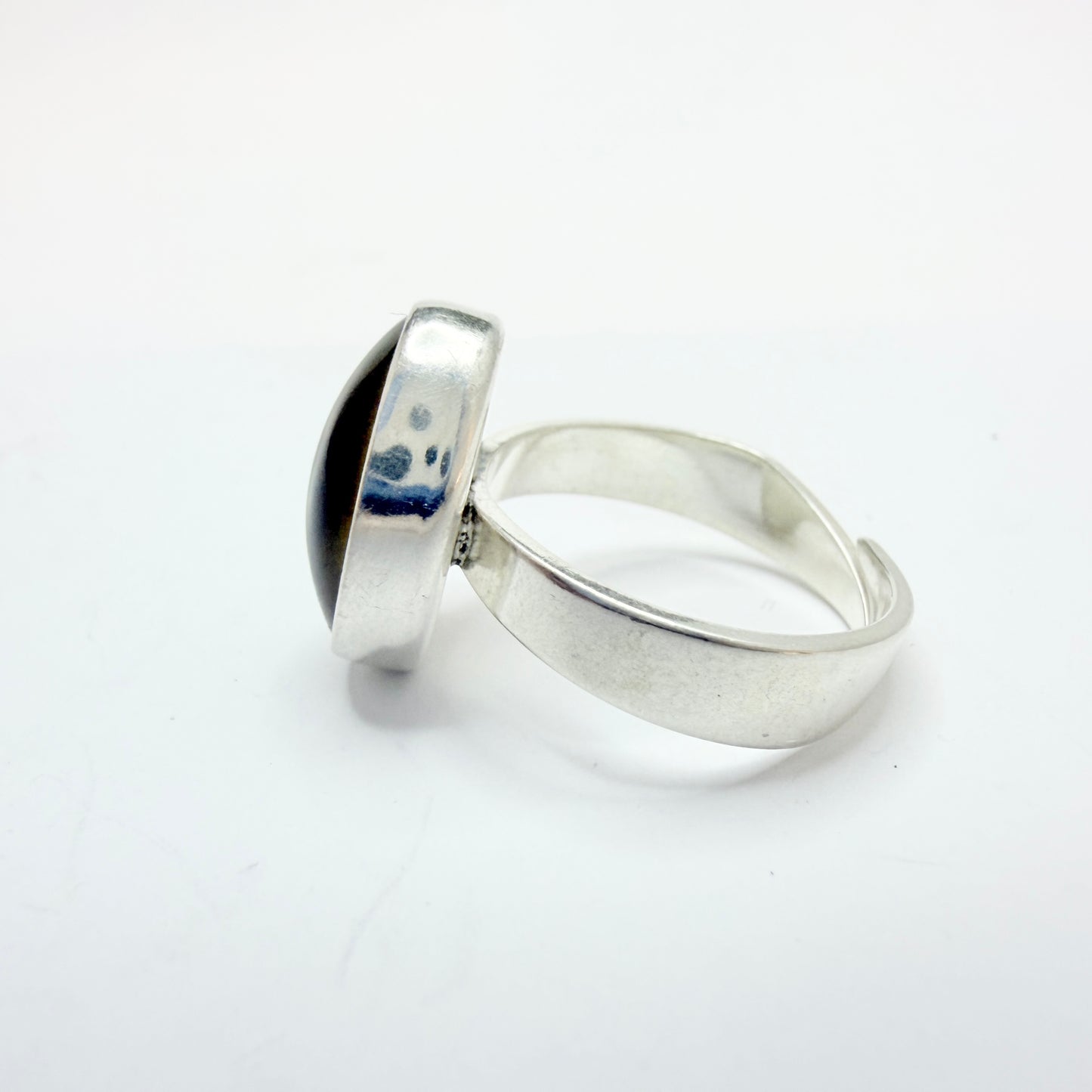 Niels Erik From. Denmark c 1960. Vintage Sterling Silver Onyx Ring