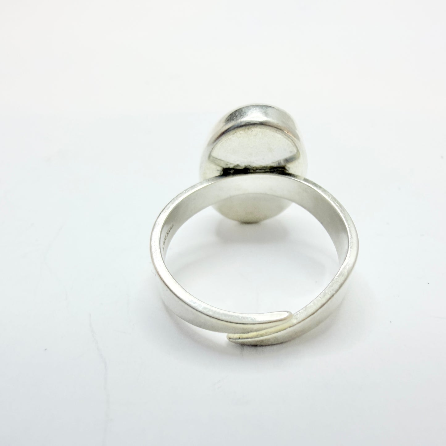 Niels Erik From. Denmark c 1960. Vintage Sterling Silver Onyx Ring