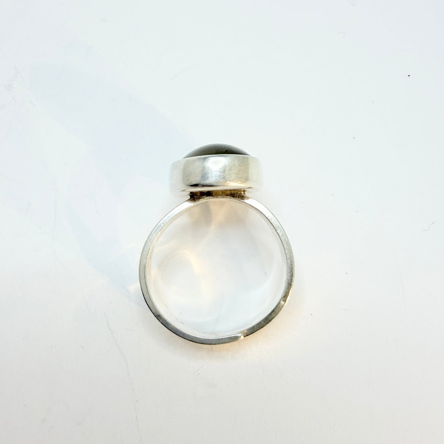 Niels Erik From. Denmark c 1960. Vintage Sterling Silver Onyx Ring