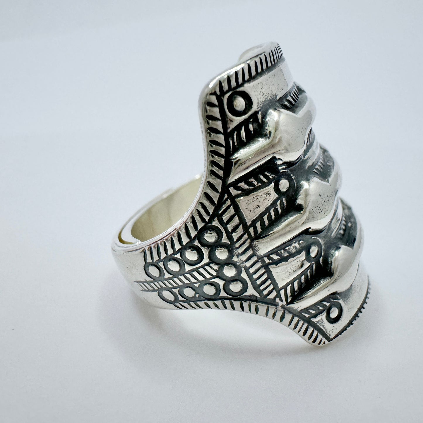 David-Andersen, Norway. Vintage Sterling Silver Viking Copy Ring.