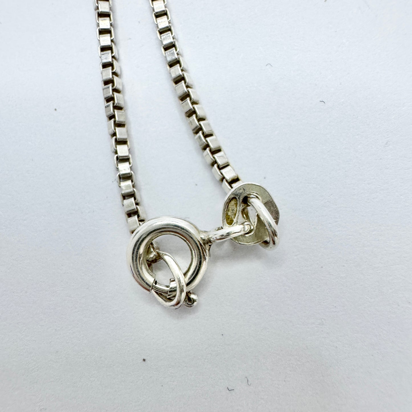 Kalevala Koru, Finland. Vintage Sterling Silver Bear Pendant + Chain.