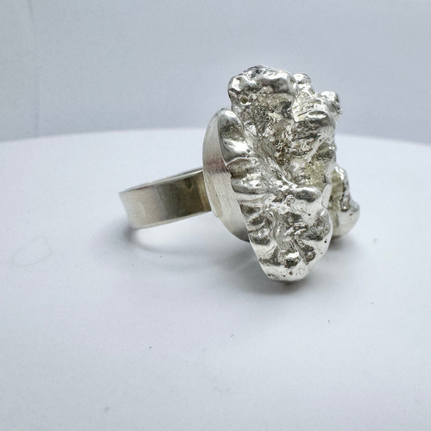 Sweden 1978. Chunky Vintage Sterling Silver Ring.