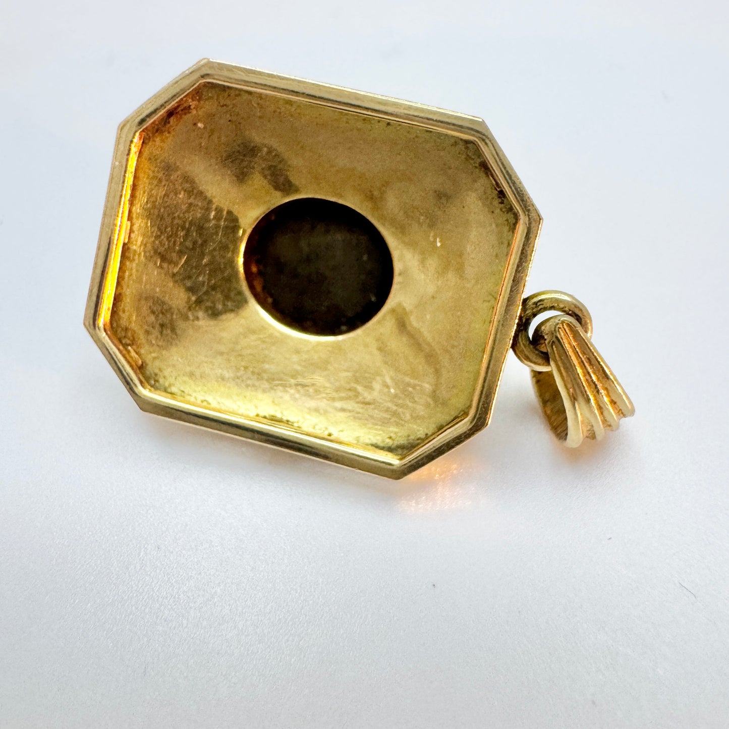 Vintage 14k Gold Star Sapphire Pendant