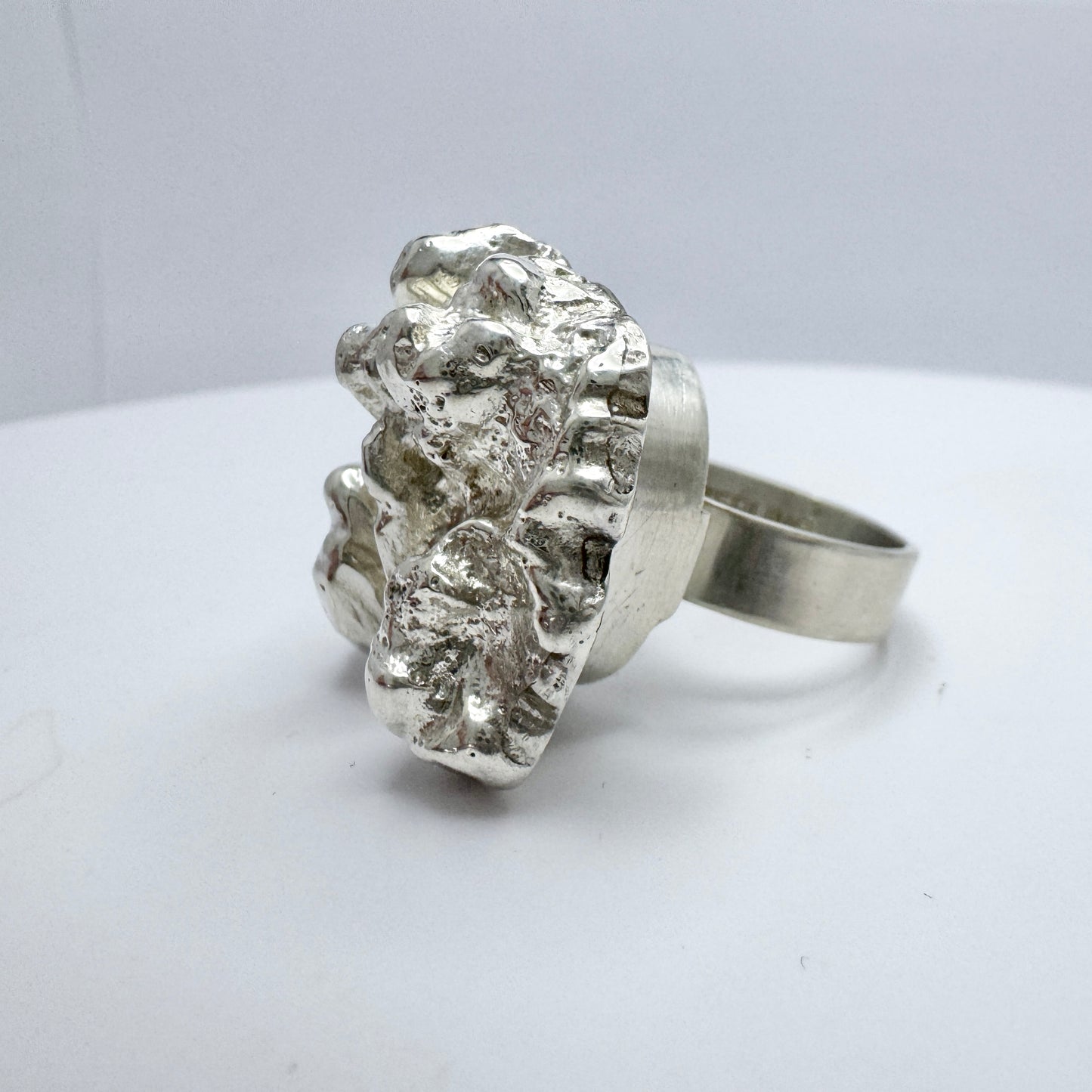 Sweden 1978. Chunky Vintage Sterling Silver Ring.