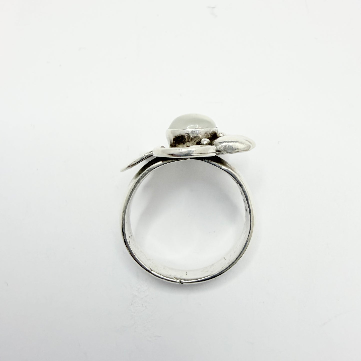 Vintage Sterling Silver Moonstone Ring.