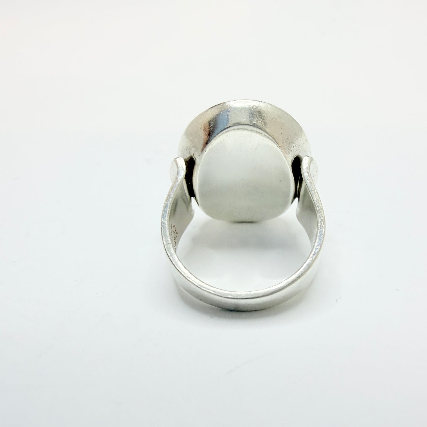 Niels Erik From. Denmark c 1960. Vintage Sterling Silver Tiger's Eye Ring.