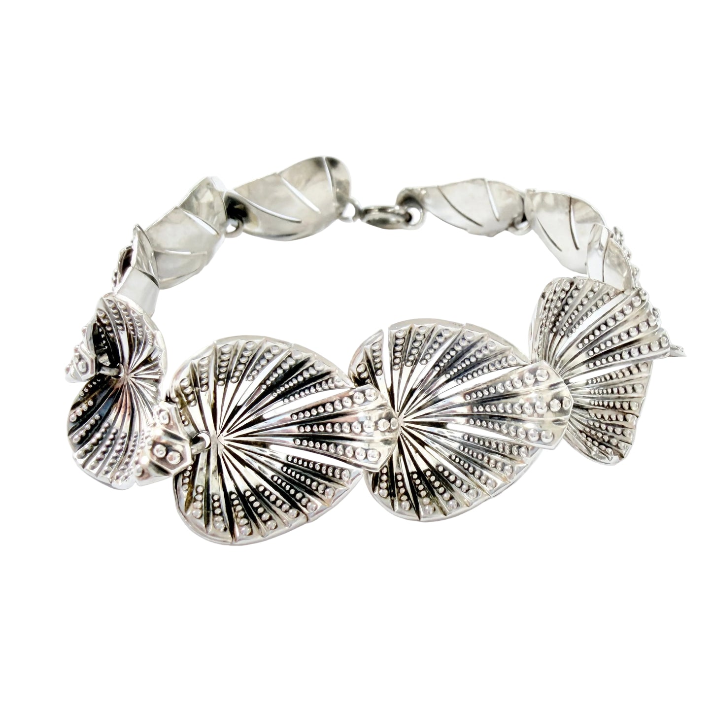 Vintage 1950-60s. Mid-century Solid Silver Bracelet.