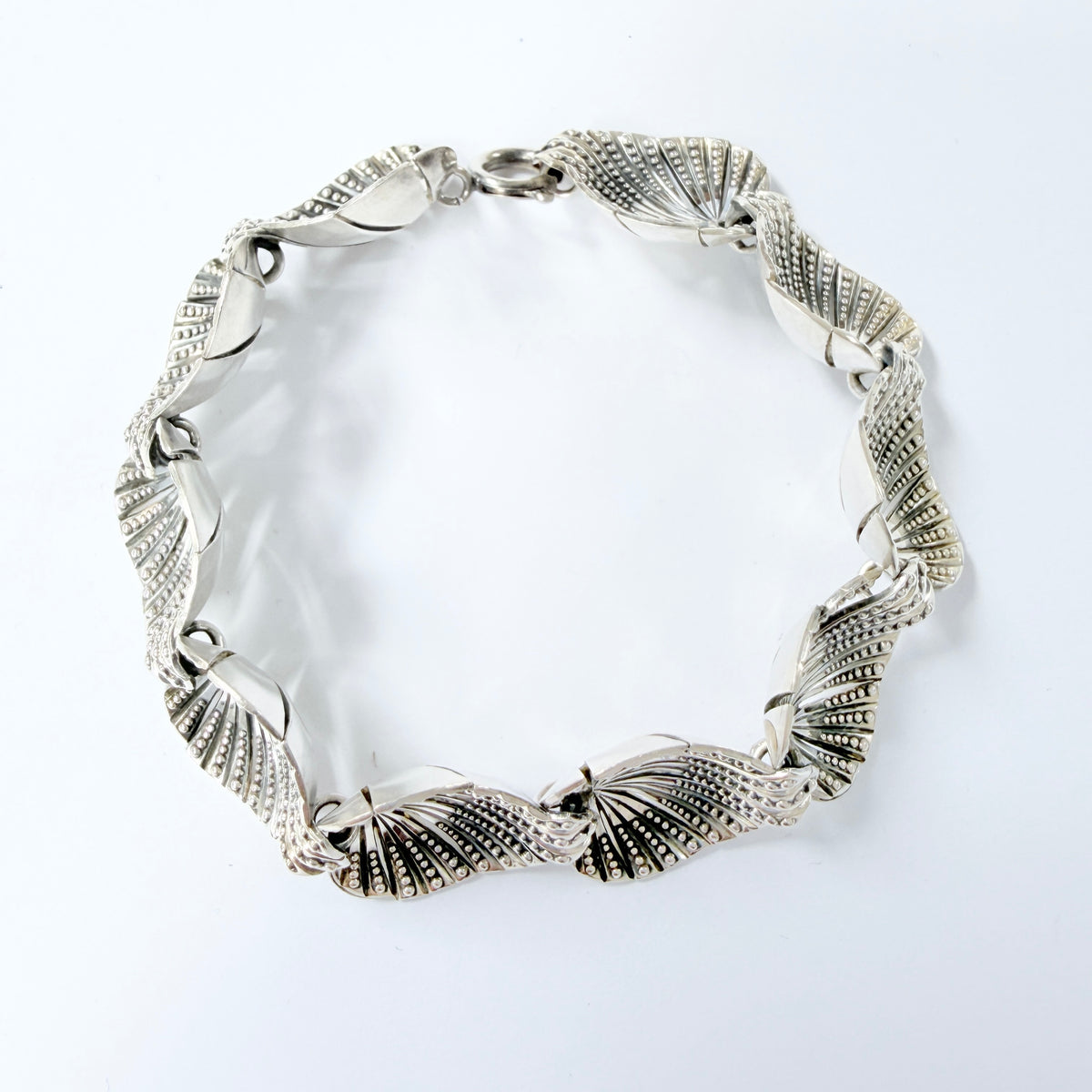 Vintage 1950-60s. Mid-century Solid Silver Bracelet.