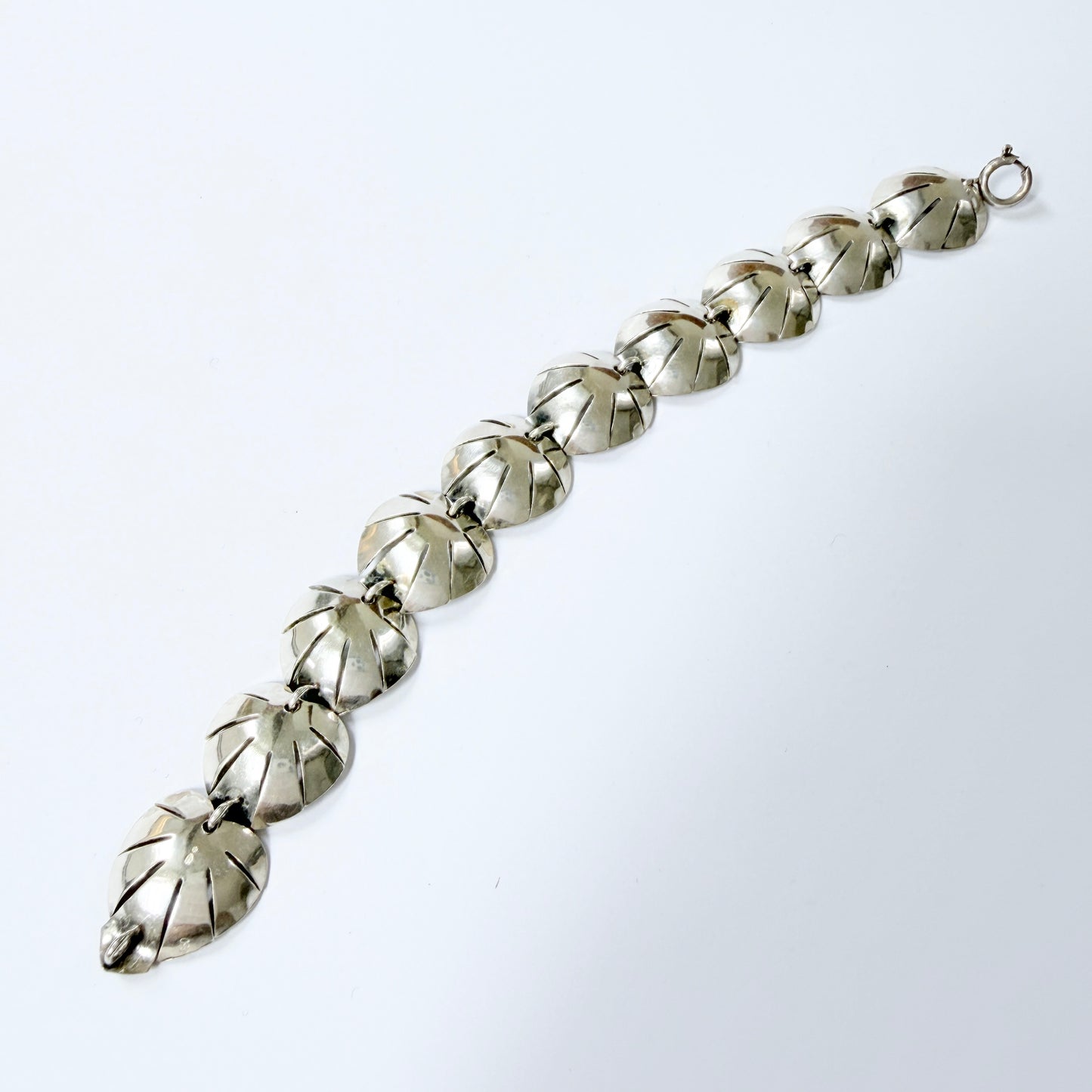 Vintage 1950-60s. Mid-century Solid Silver Bracelet.