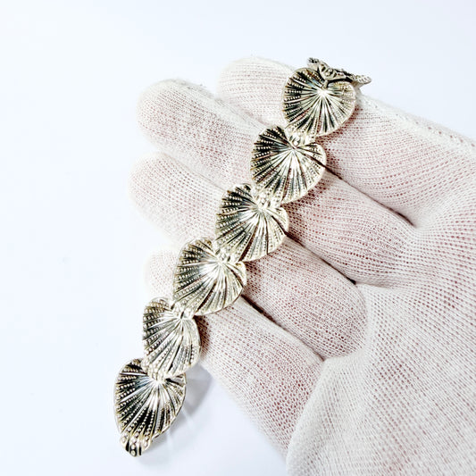 Vintage 1950-60s. Mid-century Solid Silver Bracelet.