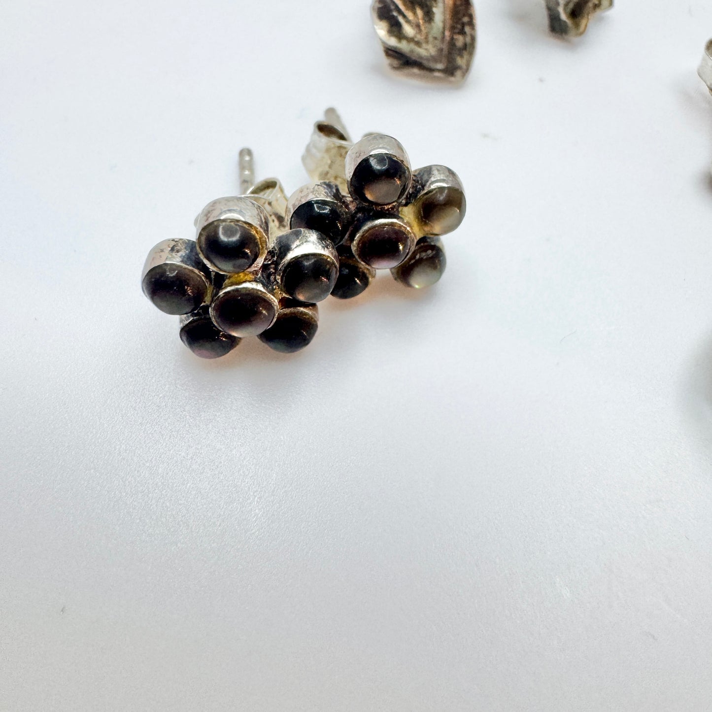 Lot. Vintage Solid Silver Earrings. 6 pairs.