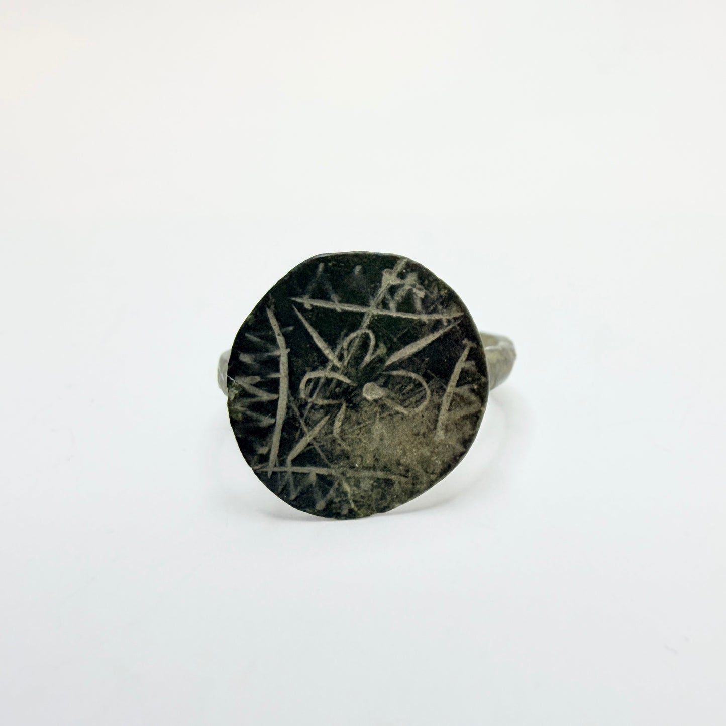 Antique Ancient Bronze Signet Ring.