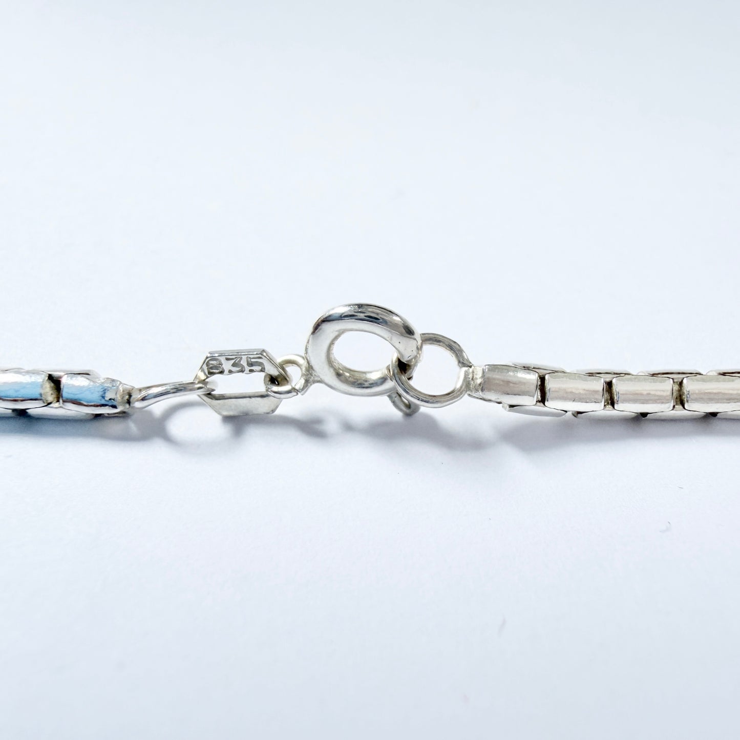 O Nordström, Sweden 1970s. Vintage Solid Silver Bergslagen-stone Pendant Necklace.