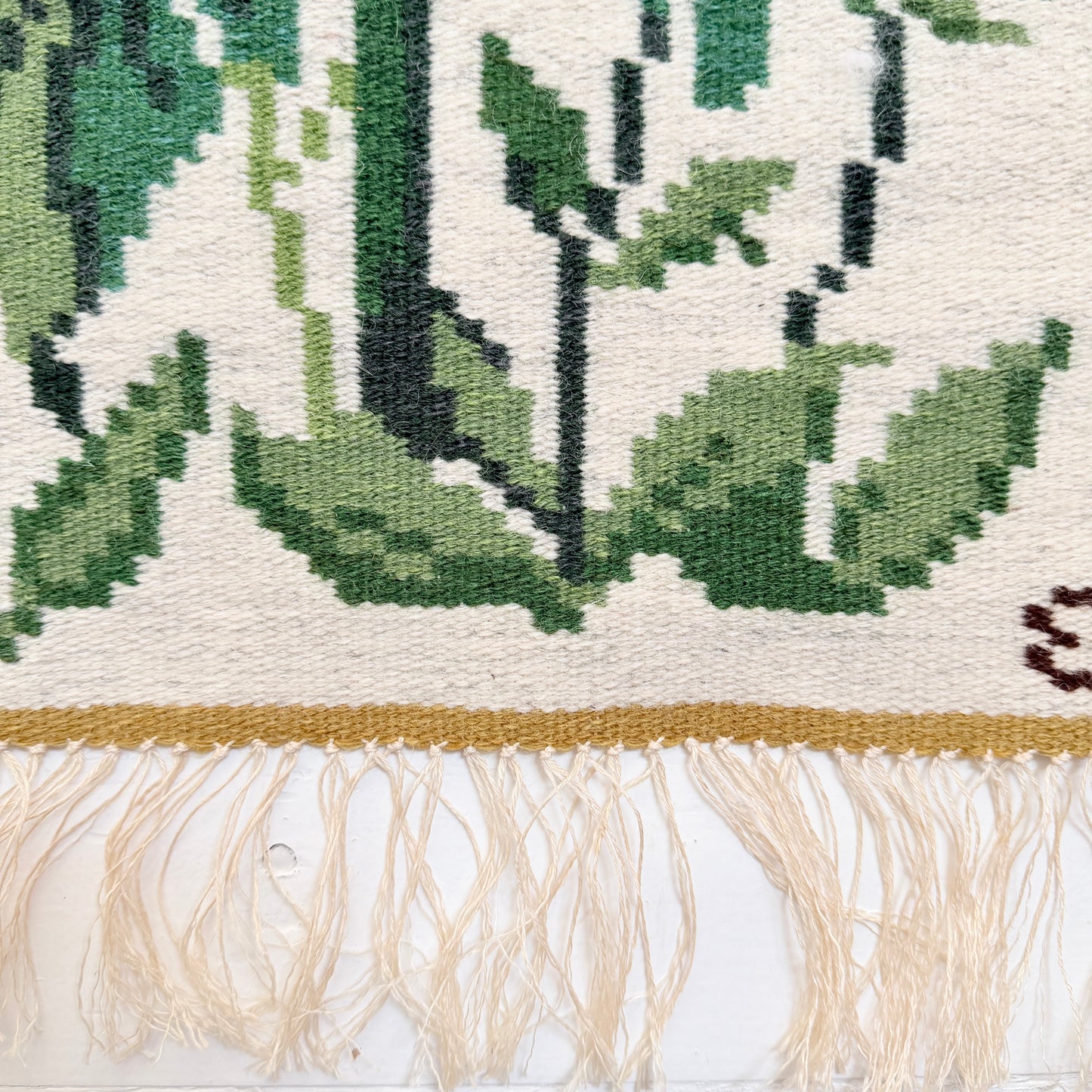 Sweden ca 1960-70s. Vintage Sunflower Tapestry Wall Hanging Art