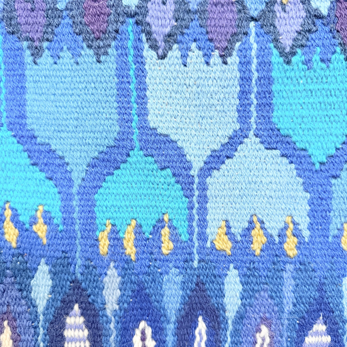 Sweden, ca 1960s Vintage Mid-century Flemish Tapestry Wall Hanging Art