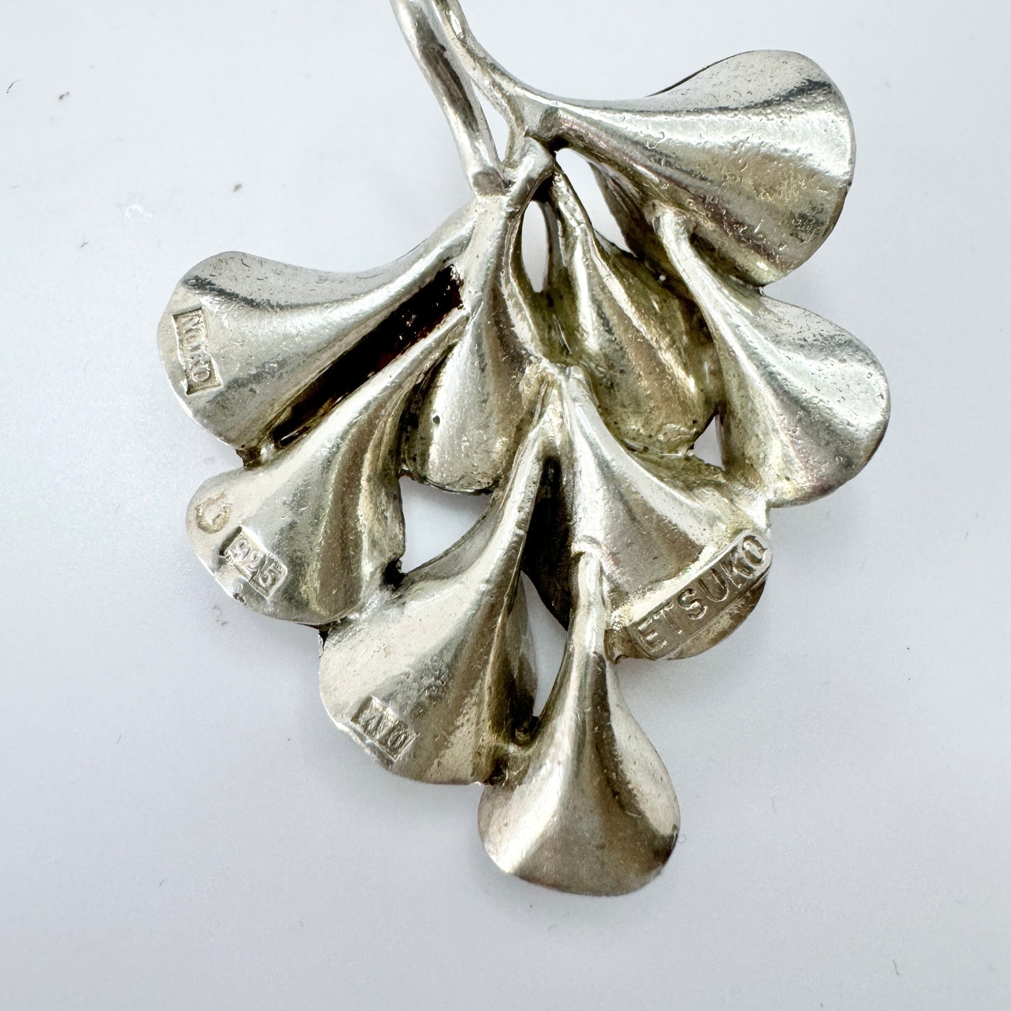 Etsuko Minowa, for Nordisk Kokusai, Sweden 1975. Vintage Sterling Silver Pendant.