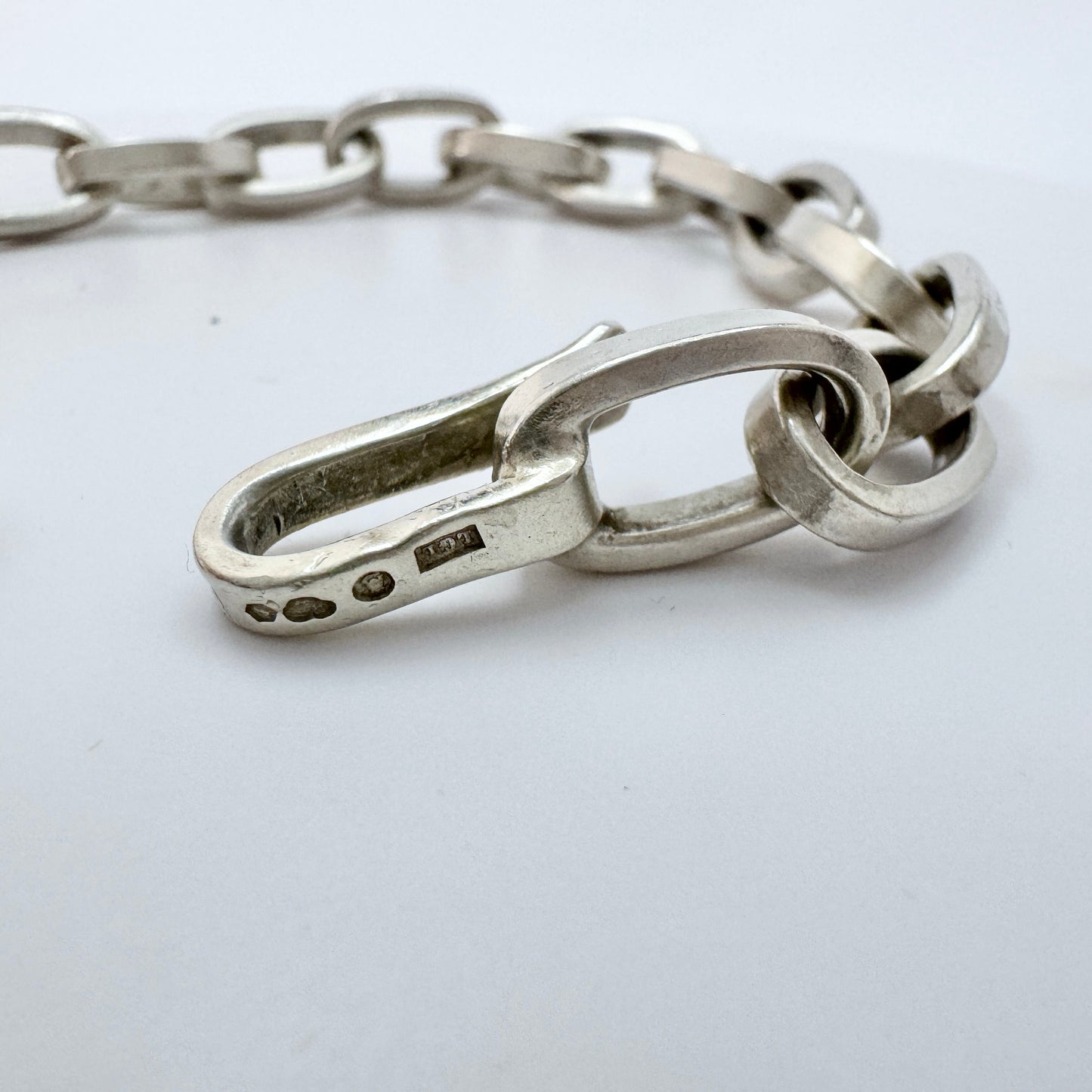 Hjördis Hjalmarsdotter for L Laver, Sweden 1964. VIntage Sterling Silver Bracelet. Signed.