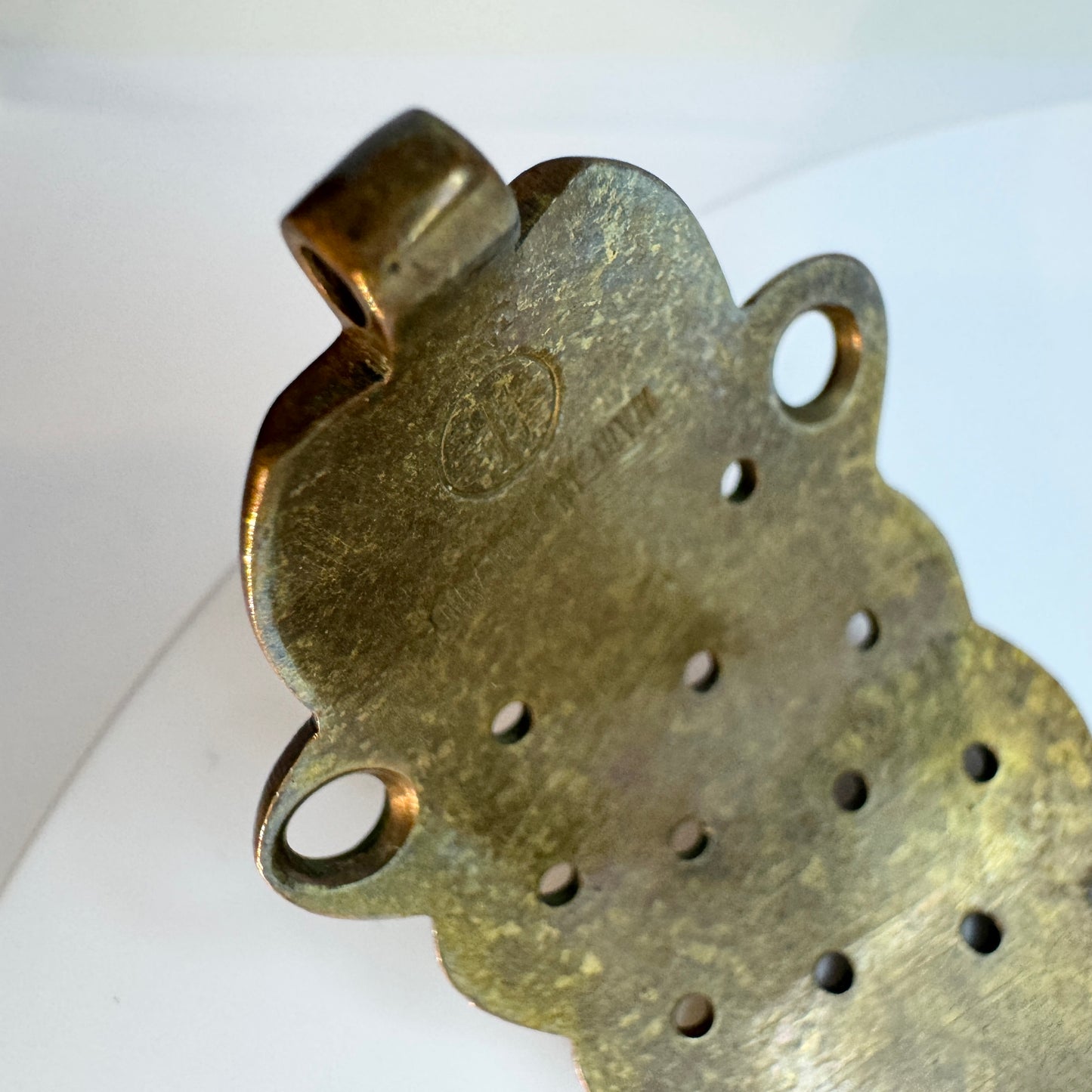 Kalevala Koru, Finland. Vintage Bronze Hinged Bangle Bracelet.