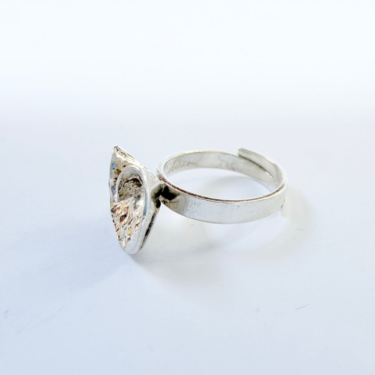 Theresia Hvorslev for MEMA, Sweden 1978. Vintage Sterling Silver Ring. Design: Water Lily