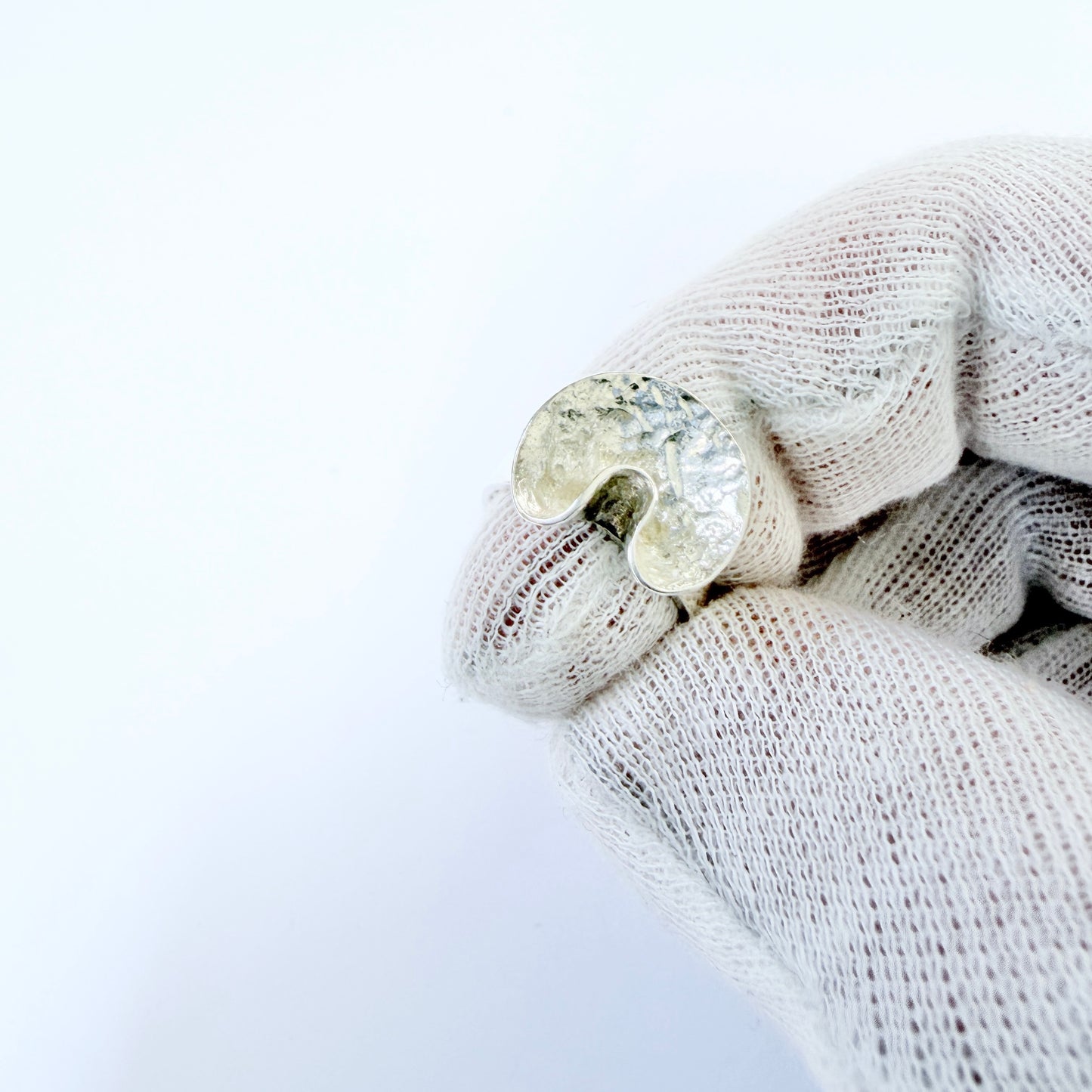 Theresia Hvorslev for MEMA, Sweden 1978. Vintage Sterling Silver Ring. Design: Water Lily