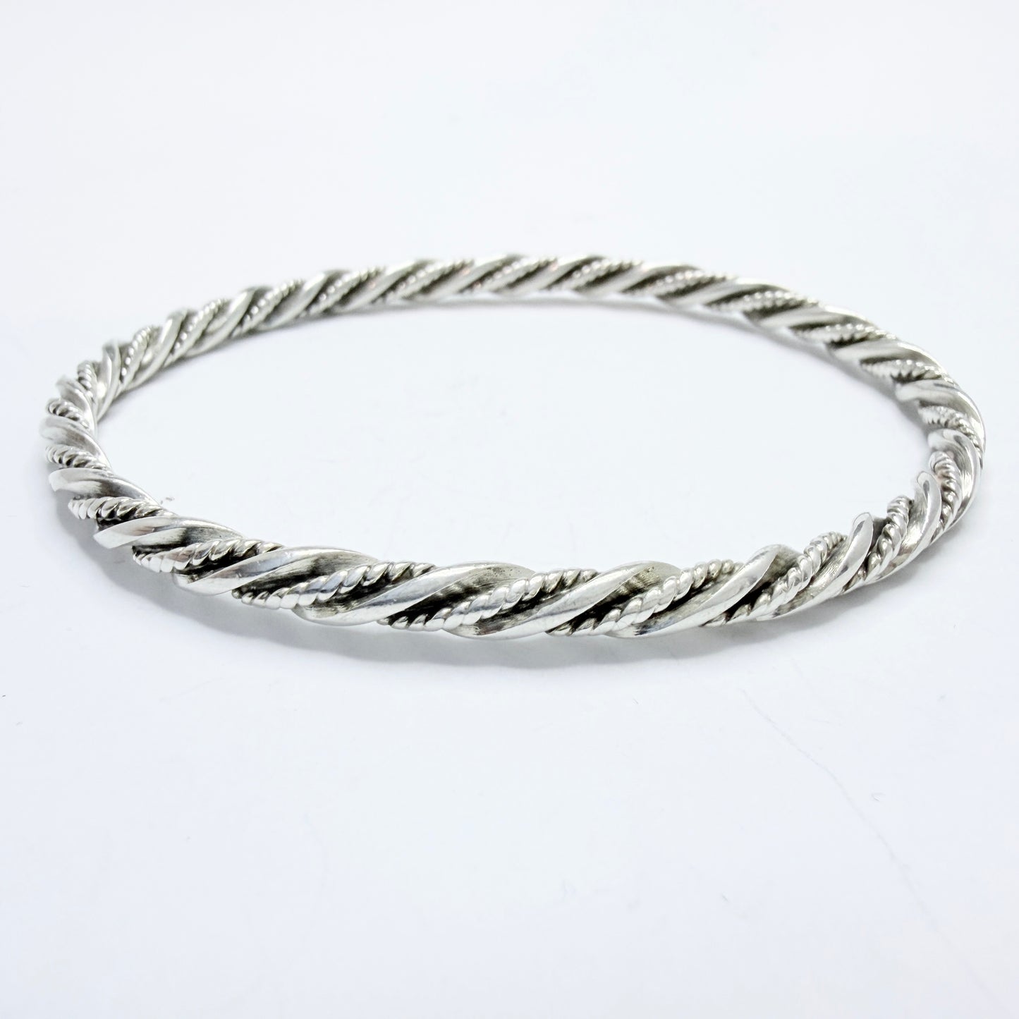 Georg Jensen, Denmark. Vintage Sterling Silver Bangle Bracelet. Design 17A