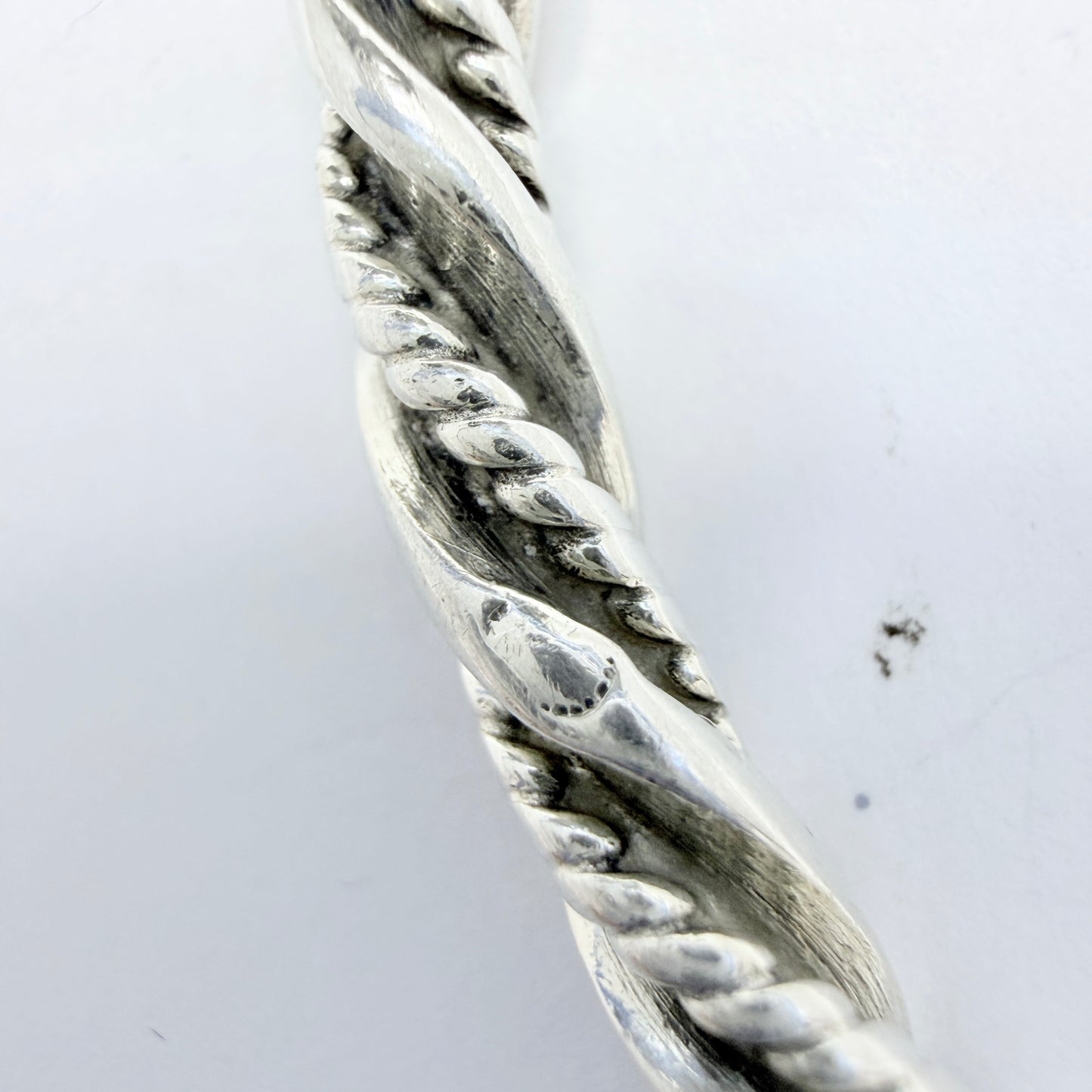 Georg Jensen, Denmark. Vintage Sterling Silver Bangle Bracelet. Design 17A