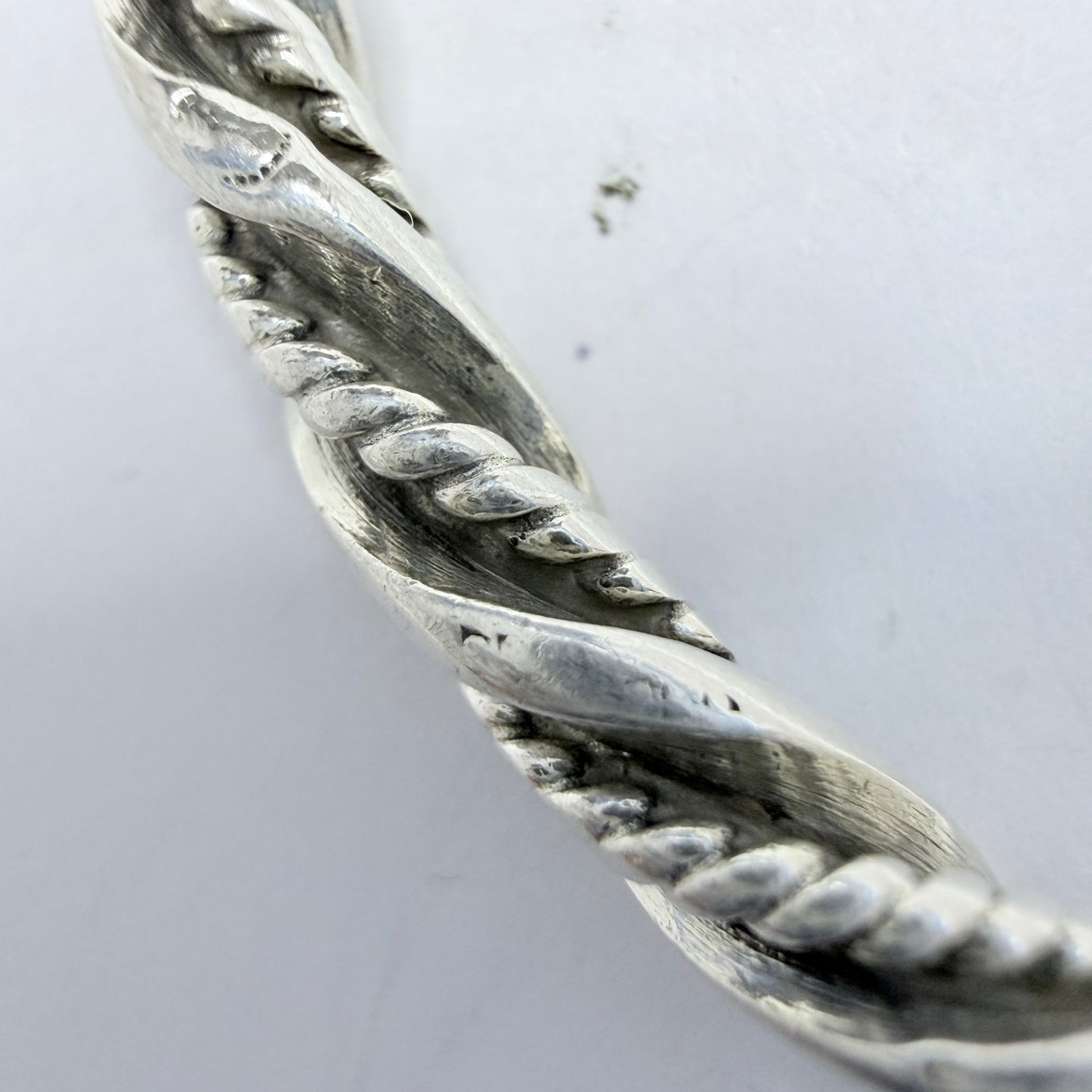Georg Jensen, Denmark. Vintage Sterling Silver Bangle Bracelet. Design 17A