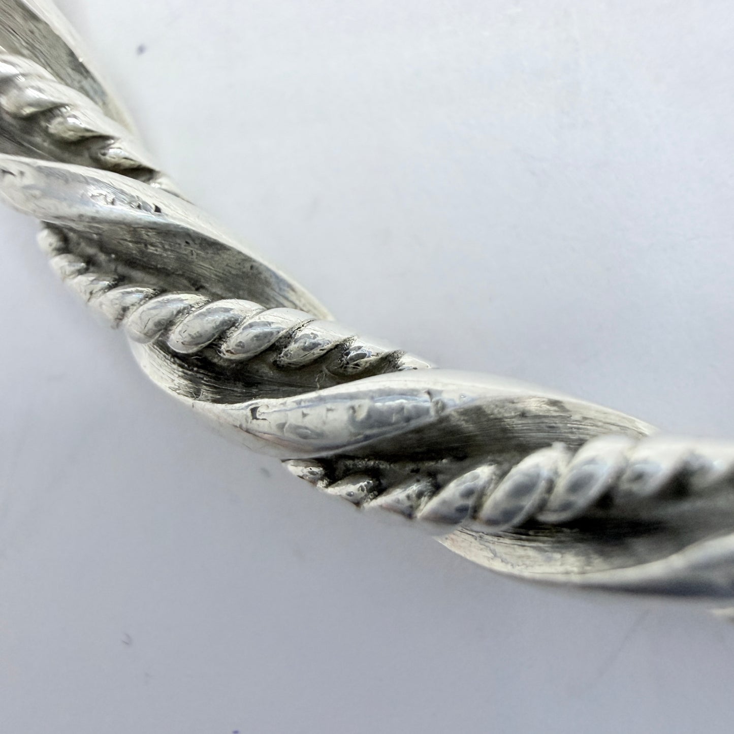 Georg Jensen, Denmark. Vintage Sterling Silver Bangle Bracelet. Design 17A