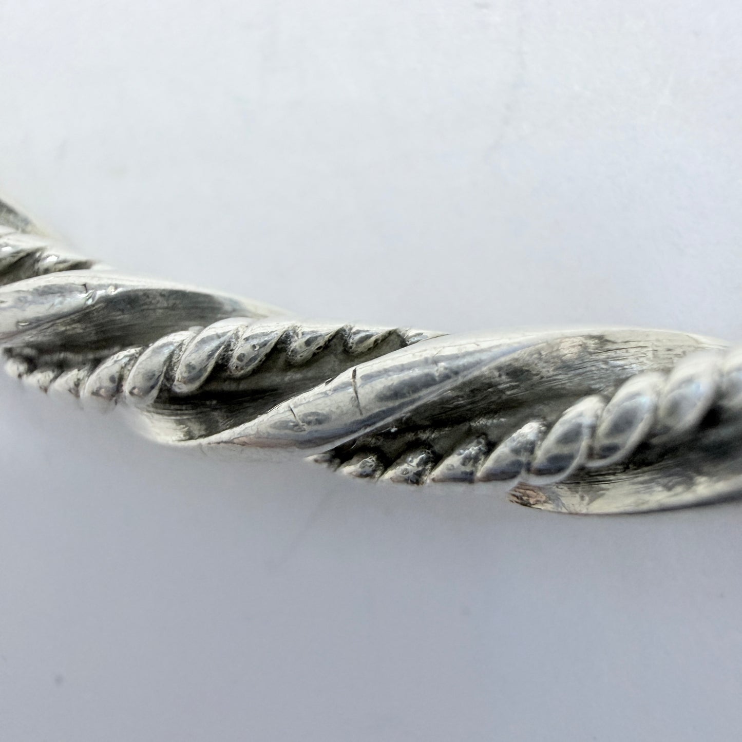 Georg Jensen, Denmark. Vintage Sterling Silver Bangle Bracelet. Design 17A