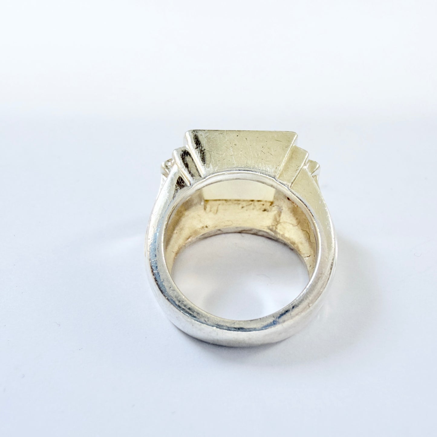 BOG (prob Guld og Sølv Design, Denmark). Sterling SIlver Ring.
