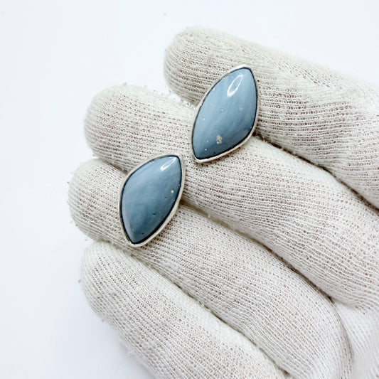 Folke Carlsson, Sweden 1962. Vintage Sterling Silver Bergslagen-stone Cufflinks.