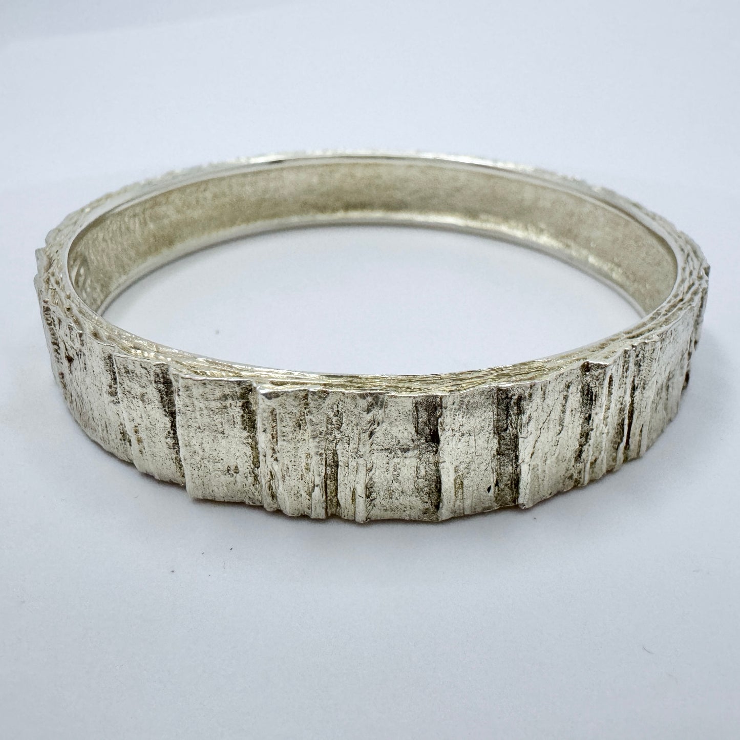 Knud V. Andersen, Denmark 1970s. Chunky Vintage Sterling Silver Bangle Bracelet.