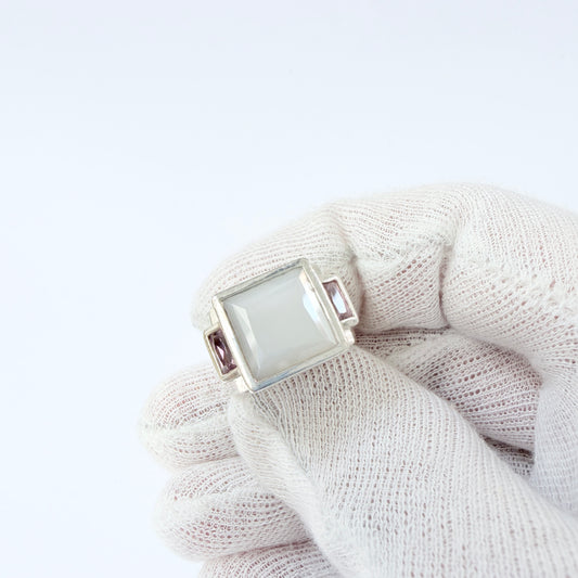 BOG (prob Guld og Sølv Design, Denmark). Sterling SIlver Ring.