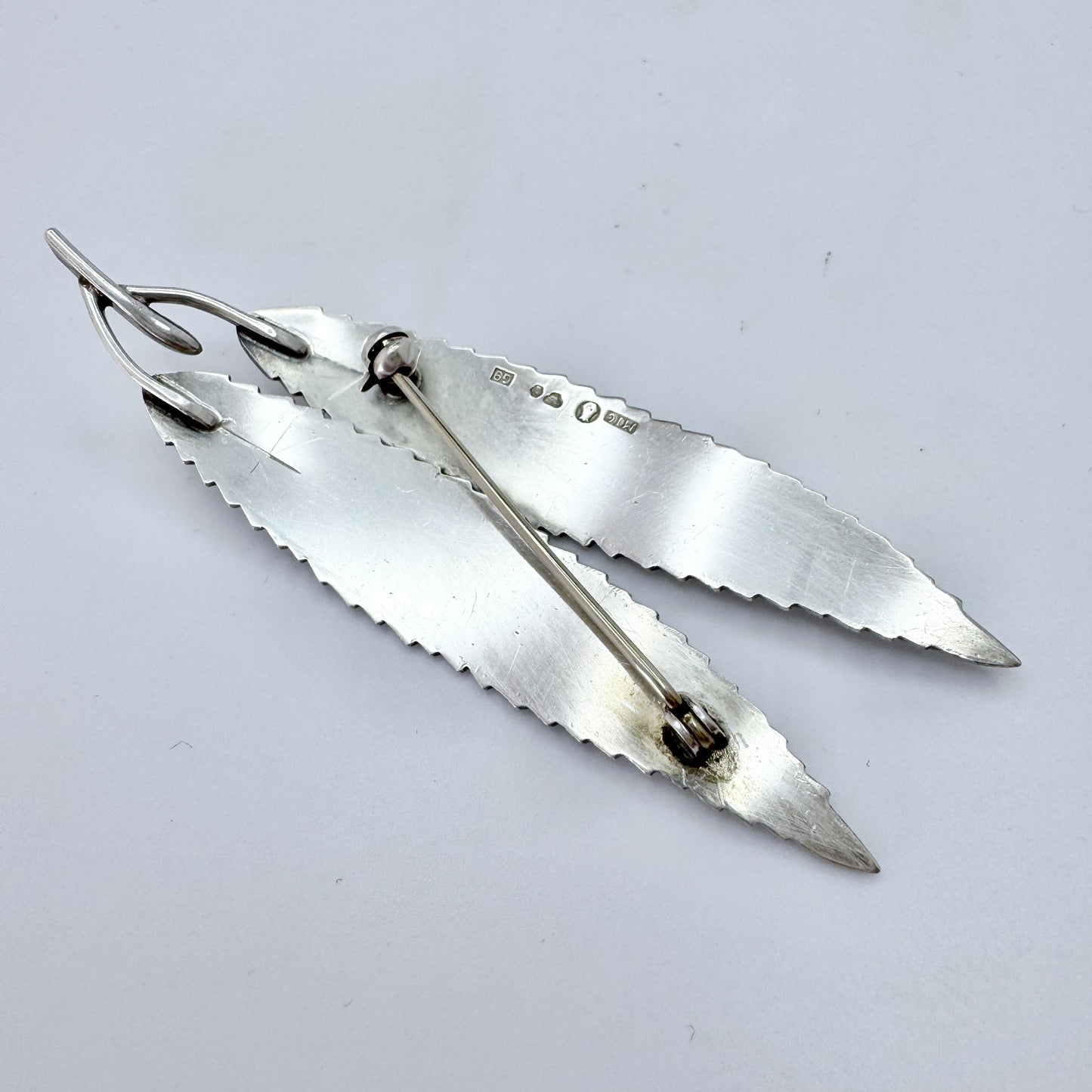 Gertrud Engel for Michelsen, Sweden 1957. Vintage Sterling Silver Brooch.