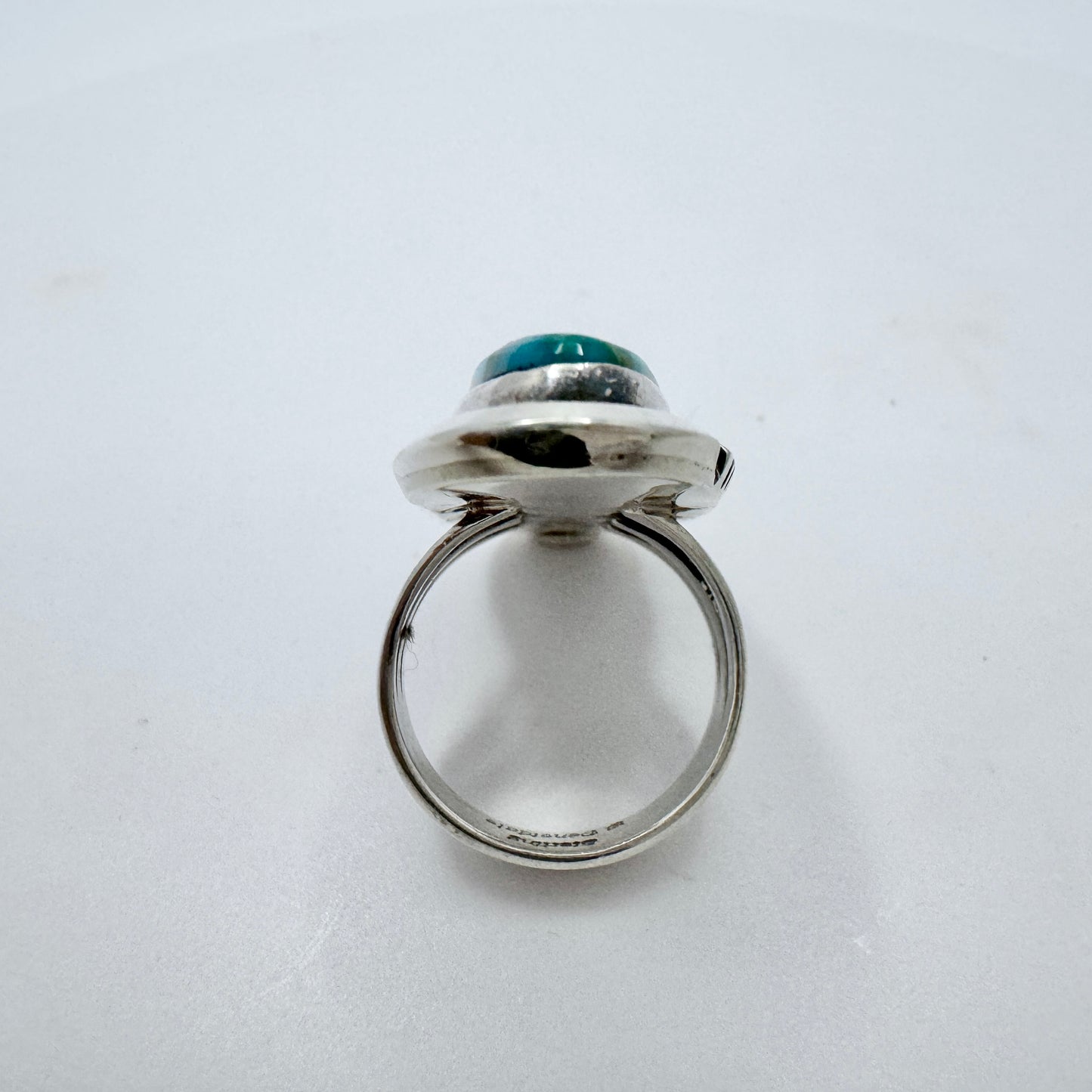 Will Denetdale Navajo Vintage Sterling Silver Turquoise Ring.