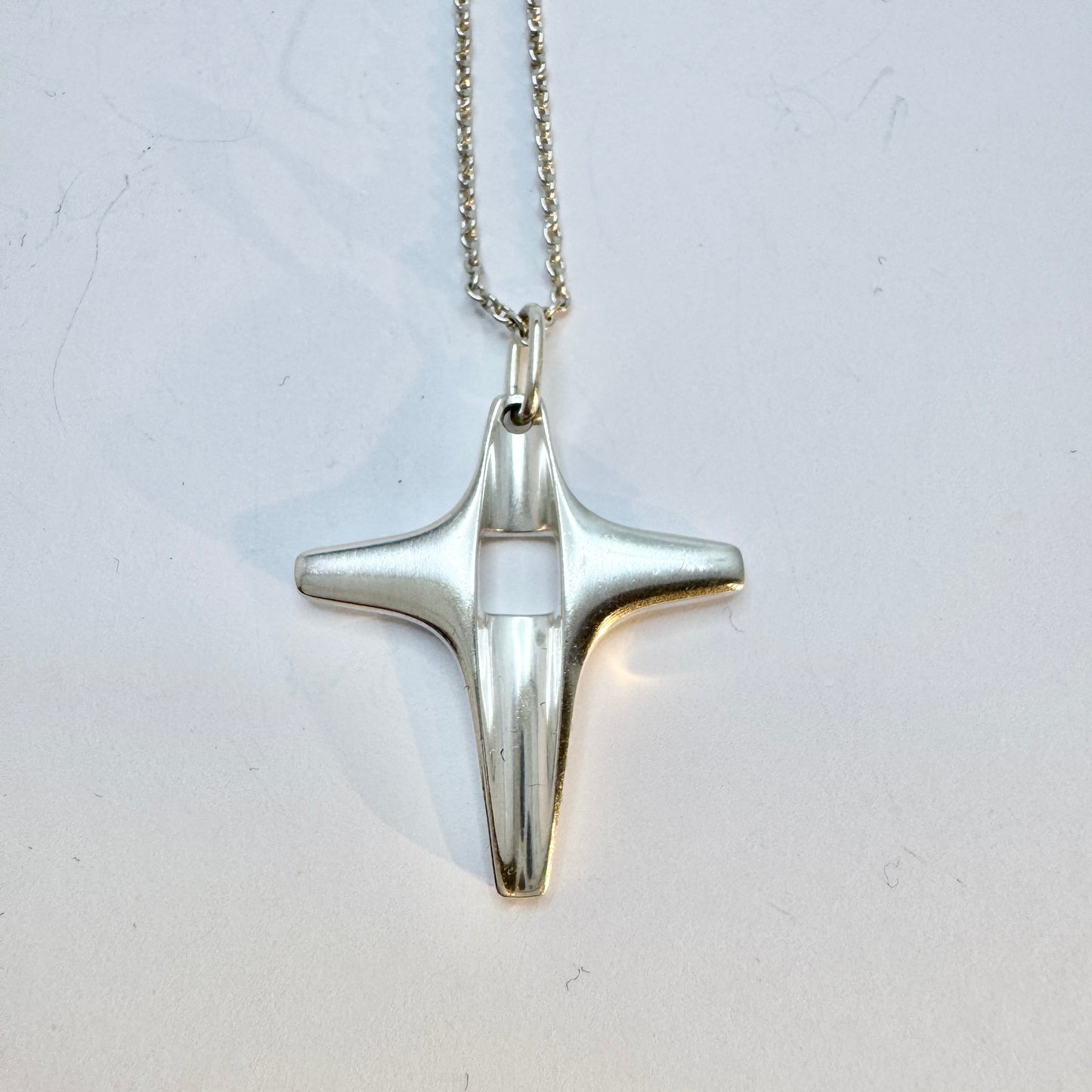 Georg Jensen, Denmark. Vintage Sterling Silver Pendant Necklace. Design no 179.